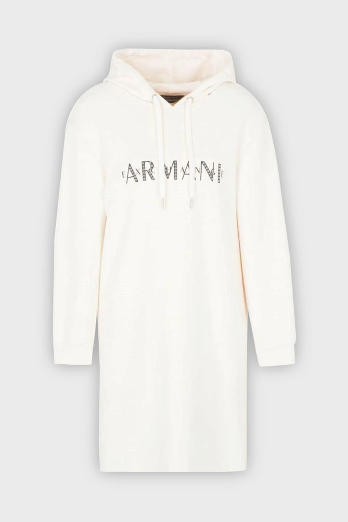 Armani Exchange Pamuklu Regular Fit Kapüşonlu Bayan Elbise 6RYA81 YJDBZ 1130 BEYAZ - 8