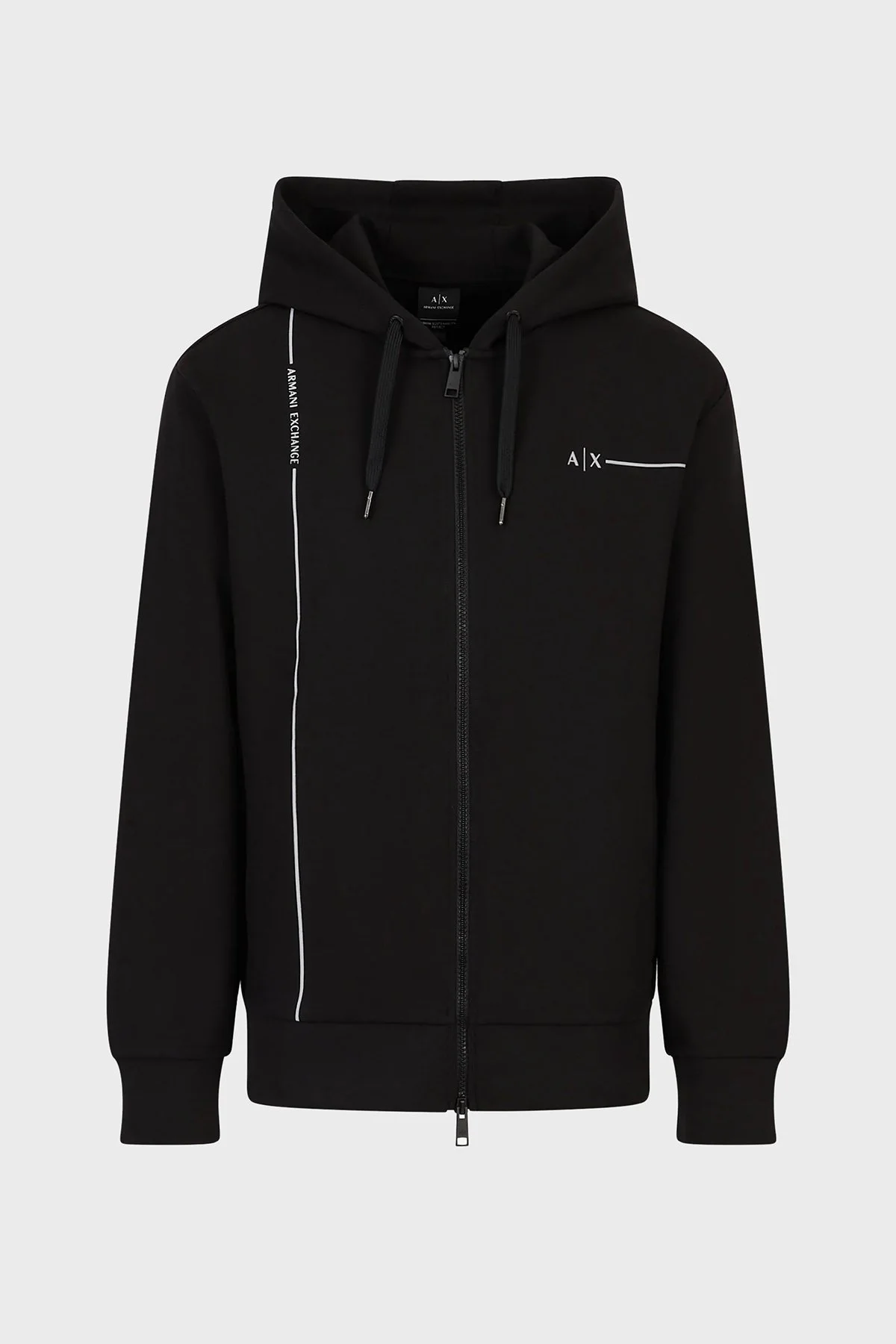 Armani Exchange Pamuklu Regular Fit Kapüşonlu Erkek Sweat 3RZMBB ZJCAZ 1200 SİYAH - 6