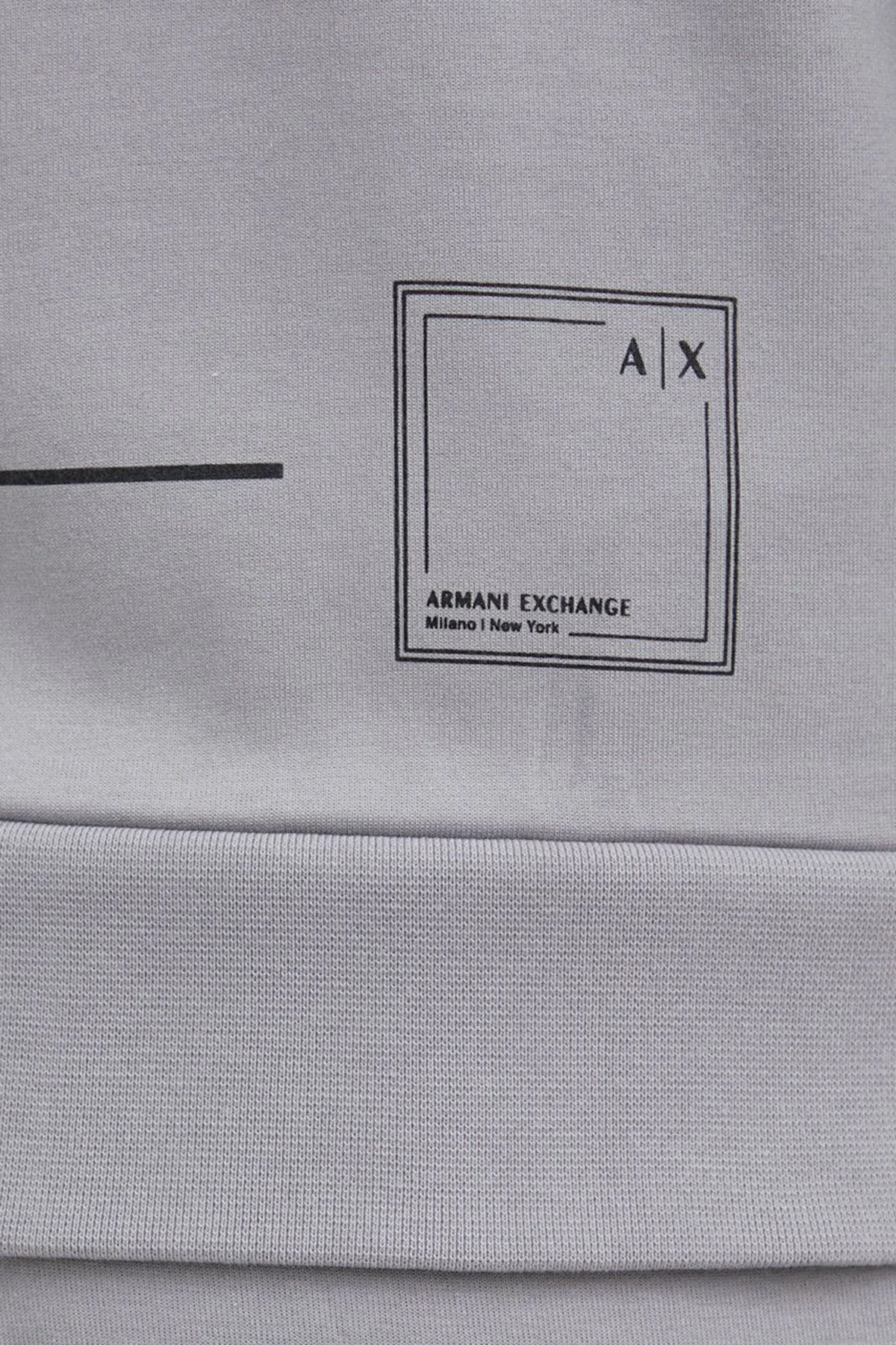 Armani Exchange Pamuklu Regular Fit Kapüşonlu Erkek Sweat 3RZMBB ZJCAZ 1913 GRİ - 12