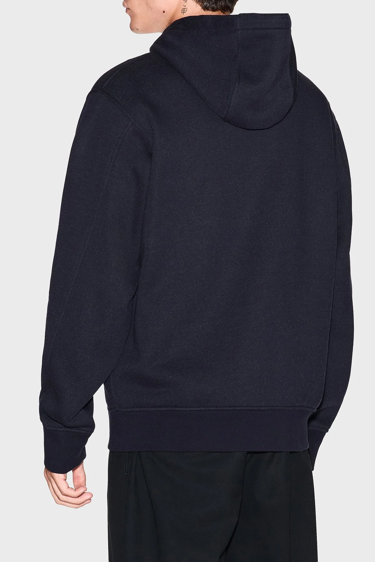 Armani Exchange Pamuklu Regular Fit Kapüşonlu Fermuarlı Erkek Sweat XM001026 AF16279 UB101 LACİVERT - 3