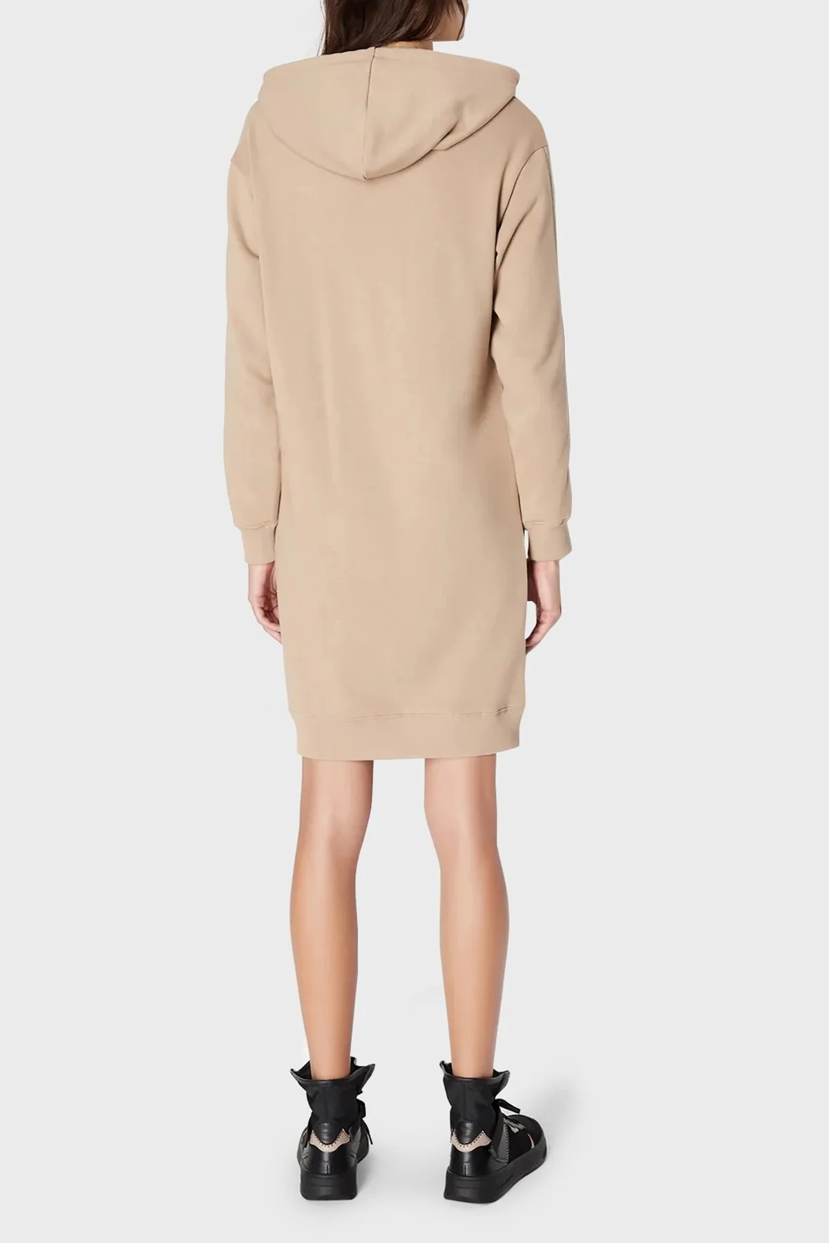 Armani Exchange Pamuklu Regular Fit Kapüşonlu Kışlık Spor Bayan Elbise 6RYA78 YJEBZ 0748 SÜTLÜ KAHVE - 3