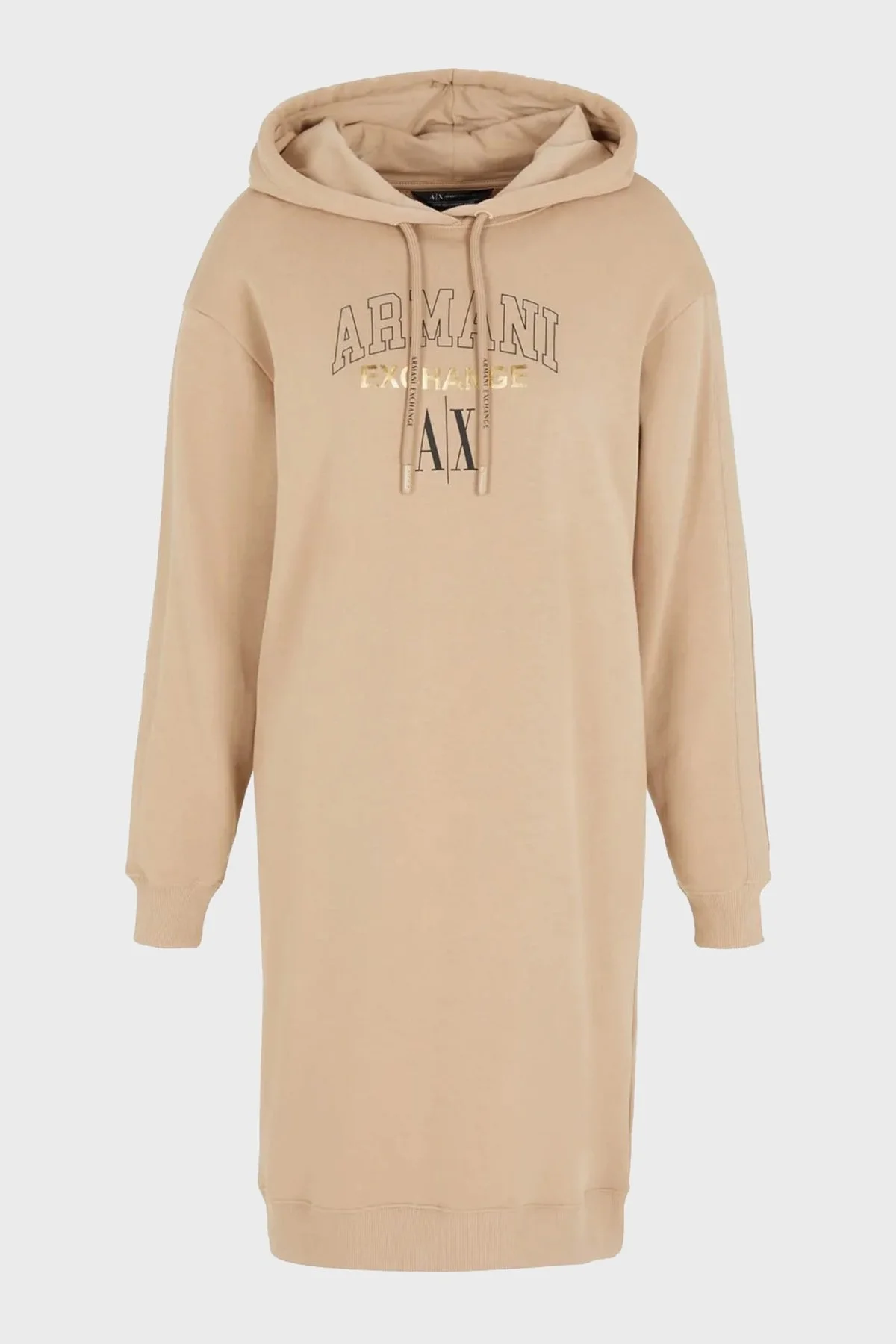 Armani Exchange Pamuklu Regular Fit Kapüşonlu Kışlık Spor Bayan Elbise 6RYA78 YJEBZ 0748 SÜTLÜ KAHVE - 6