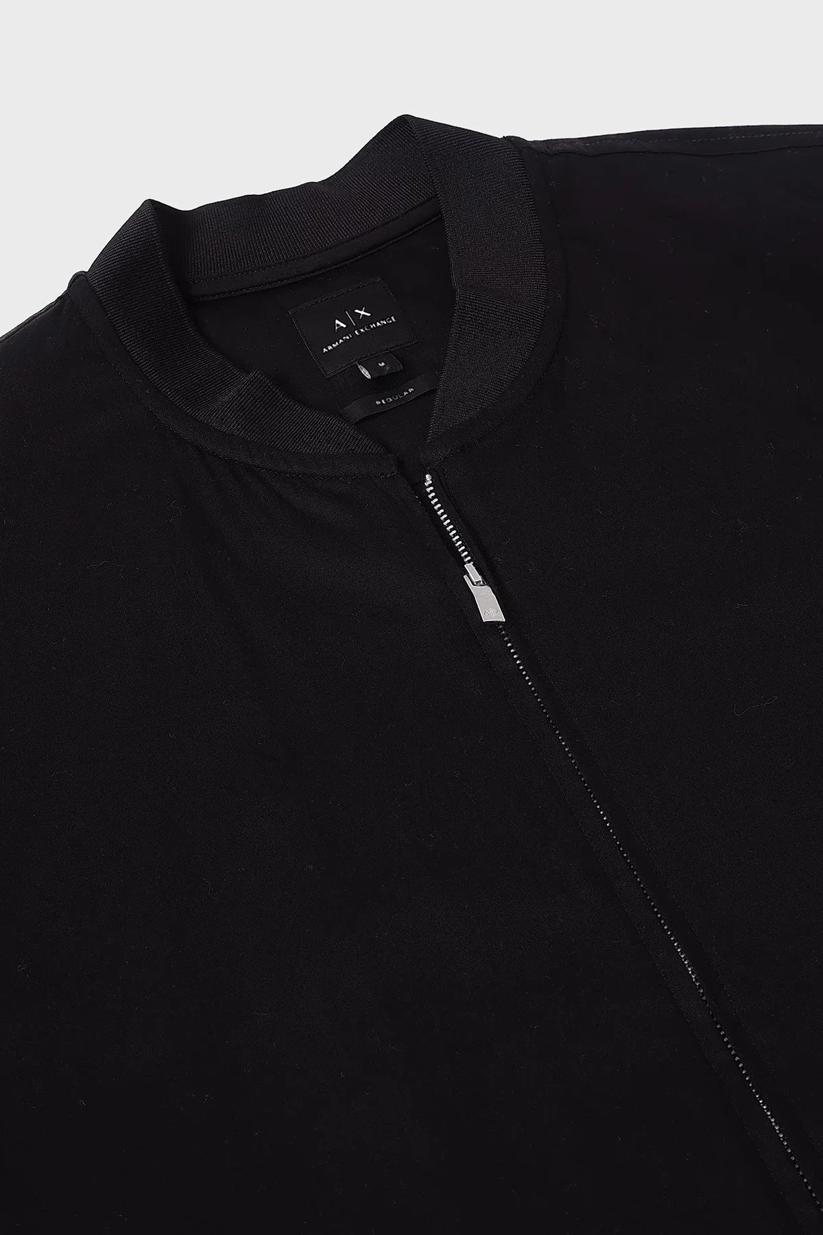 Armani Exchange Streç Pamuklu Regular Fit Kolej Yaka Erkek Gömlek XM000015 AF10192 UC001 SİYAH - 12