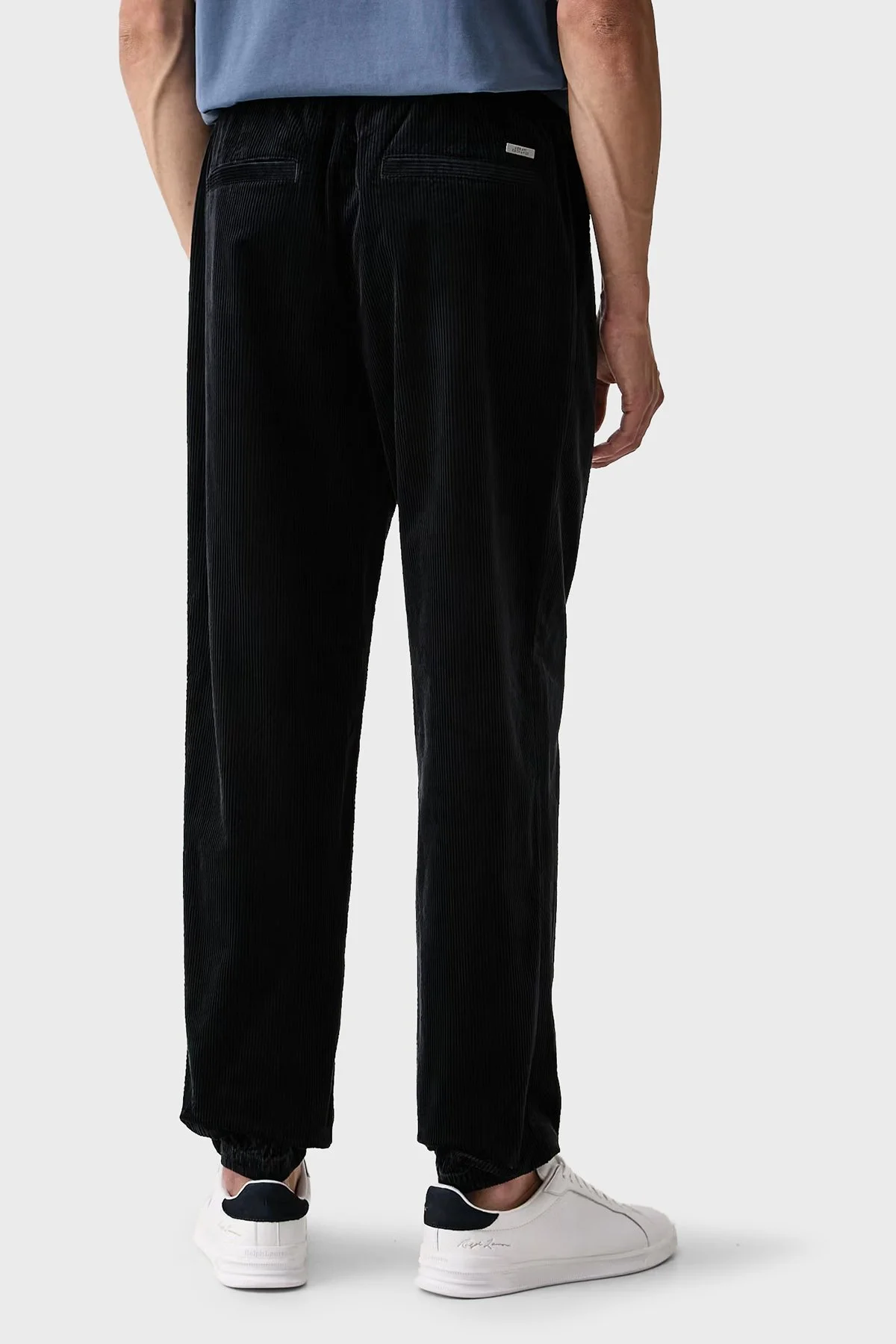 Armani Exchange Pamuklu Regular Fit Lastikli Paça Kadife Erkek Pantolon XM003304 AF27114 UB101 Lacivert - 3