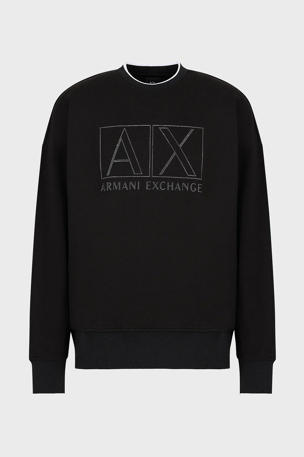 Armani Exchange Pamuklu Regular Fit Logo Baskılı Erkek Sweat 6RZMHJ ZJDJZ 1200 SİYAH - 5