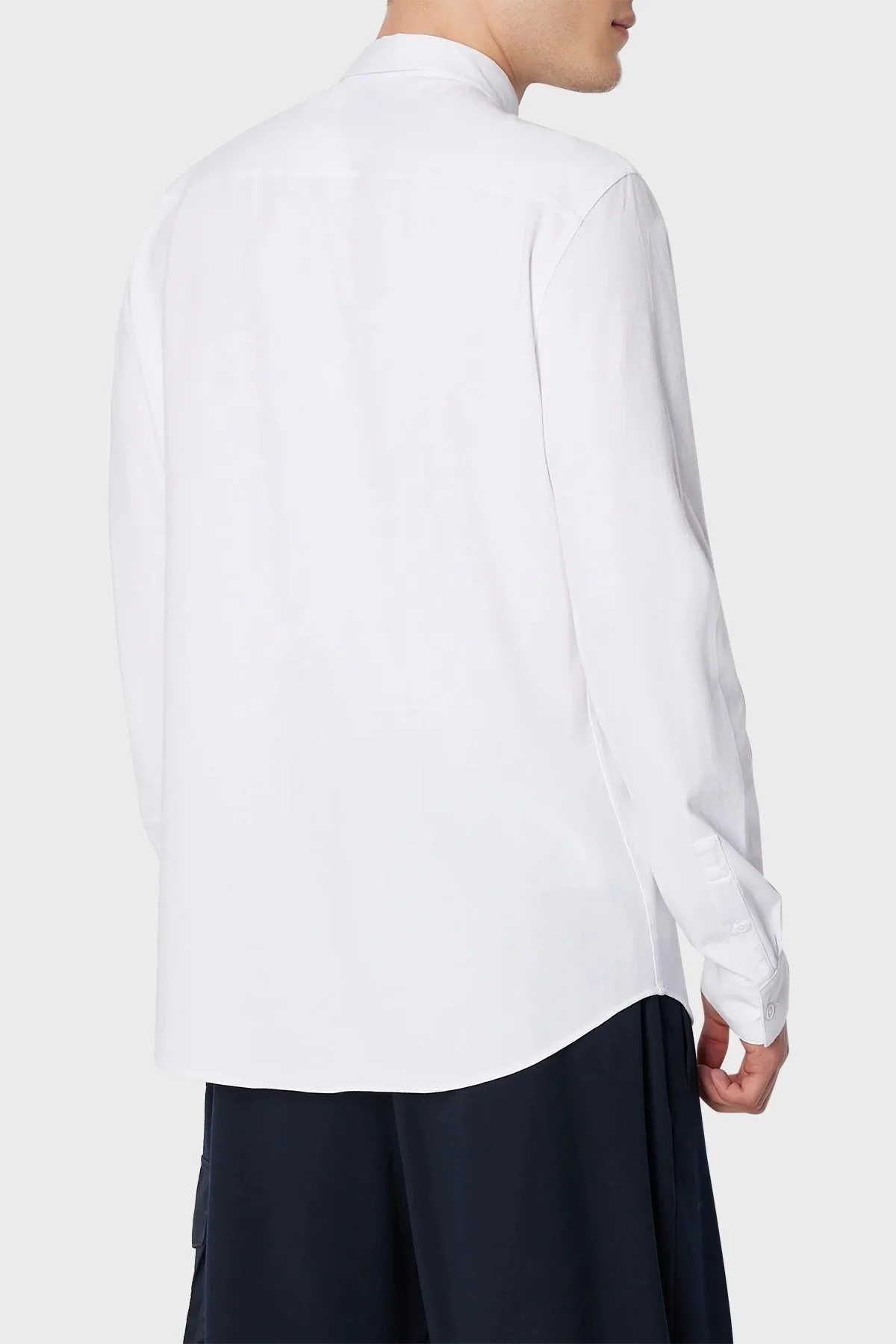 Armani Exchange Pamuklu Regular Fit Logo Detaylı Erkek Gömlek 6RZCHJ ZJYCZ 1100 BEYAZ - 2