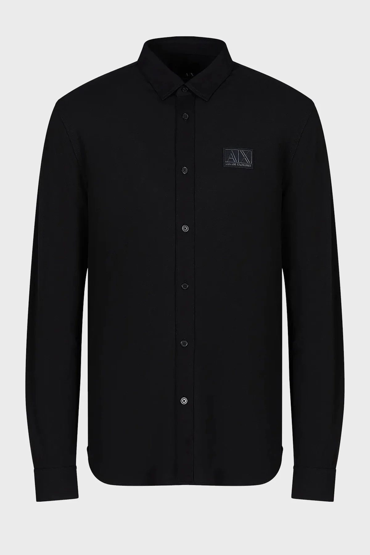 Armani Exchange Pamuklu Regular Fit Logo Detaylı Erkek Gömlek 6RZCHJ ZJYCZ 1200 SİYAH - 5