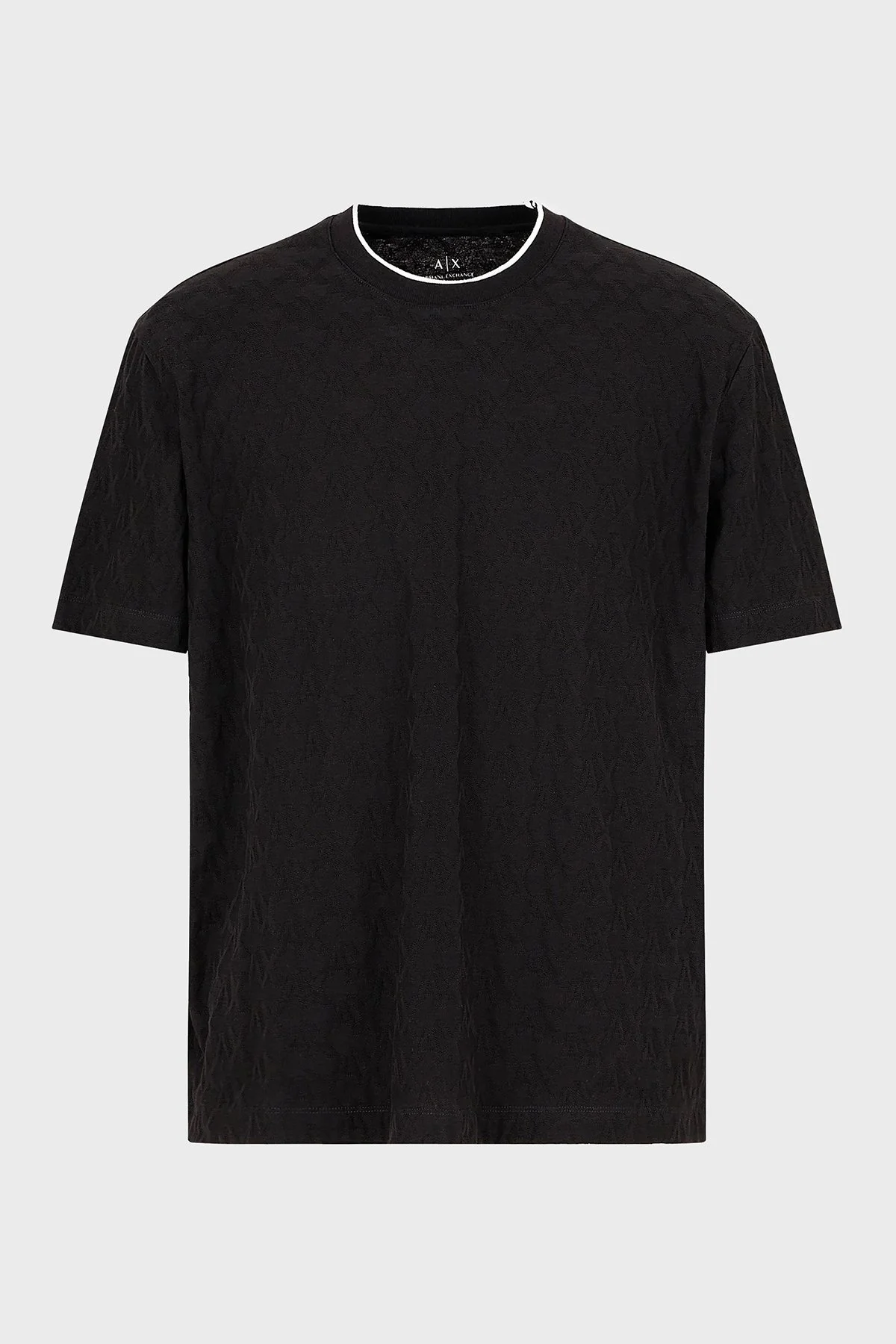 Armani Exchange Pamuklu Regular Fit Logolu Bisiklet Yaka Erkek T Shirt 6DZTLB ZJ2ZZ 1200 SİYAH - 10