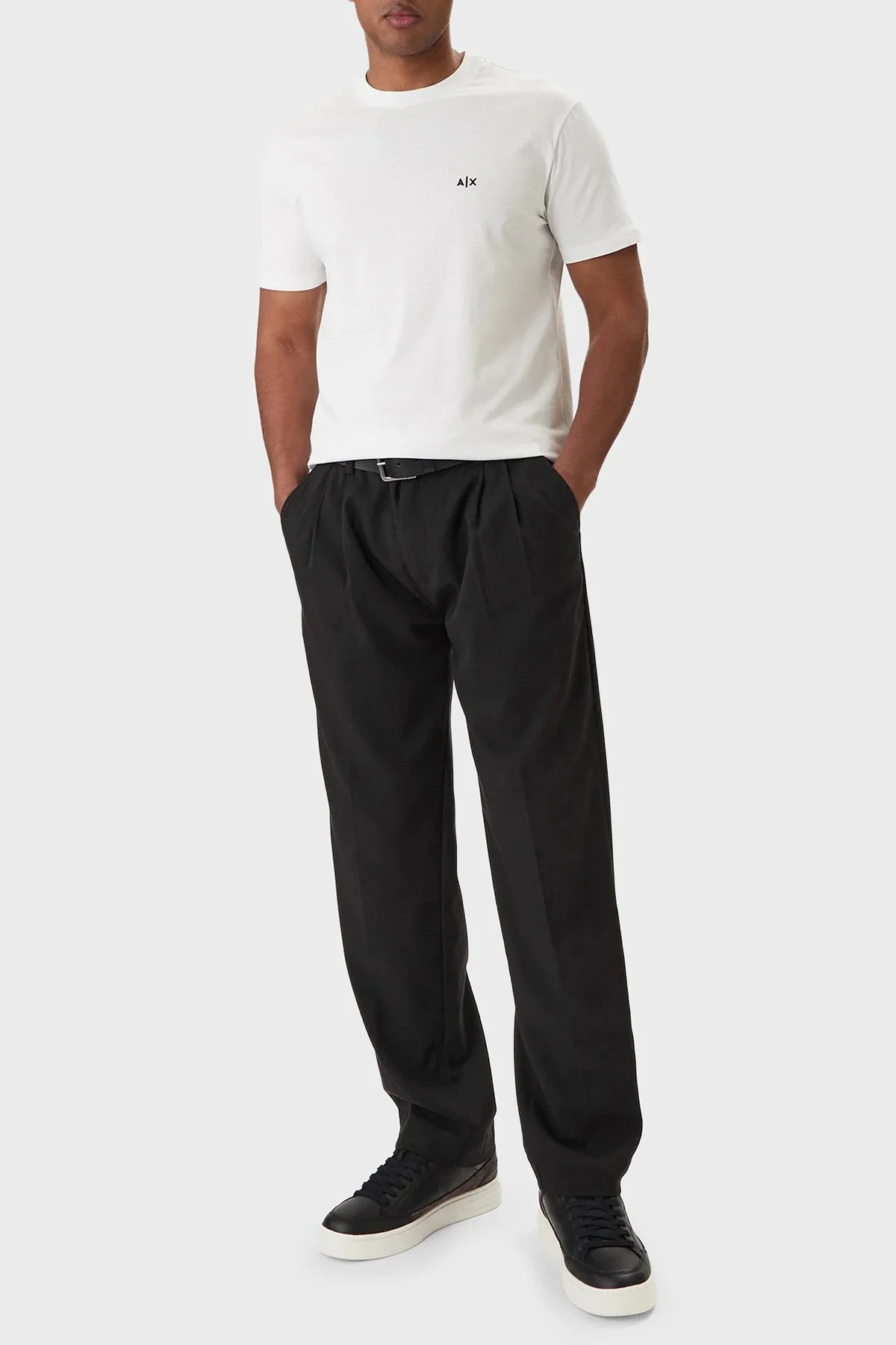 Armani Exchange Pamuklu Regular Fit Logolu Bisiklet Yaka Erkek T Shirt XM001568 AF10358 U0009 BEYAZ - 2