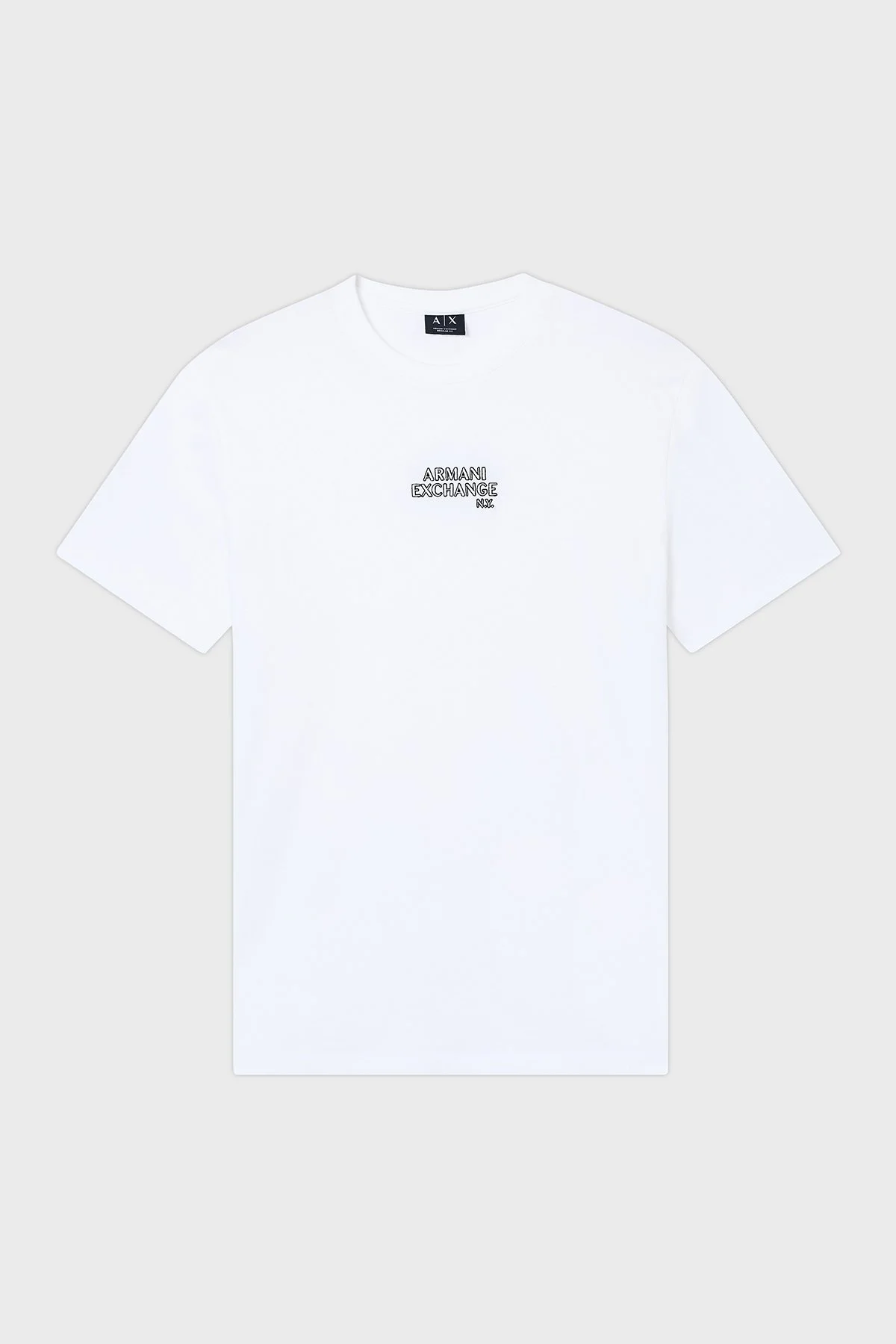 Armani Exchange Pamuklu Regular Fit Logolu Bisiklet Yaka Erkek T Shirt XM001784 AF10356 U0009 BEYAZ - 5