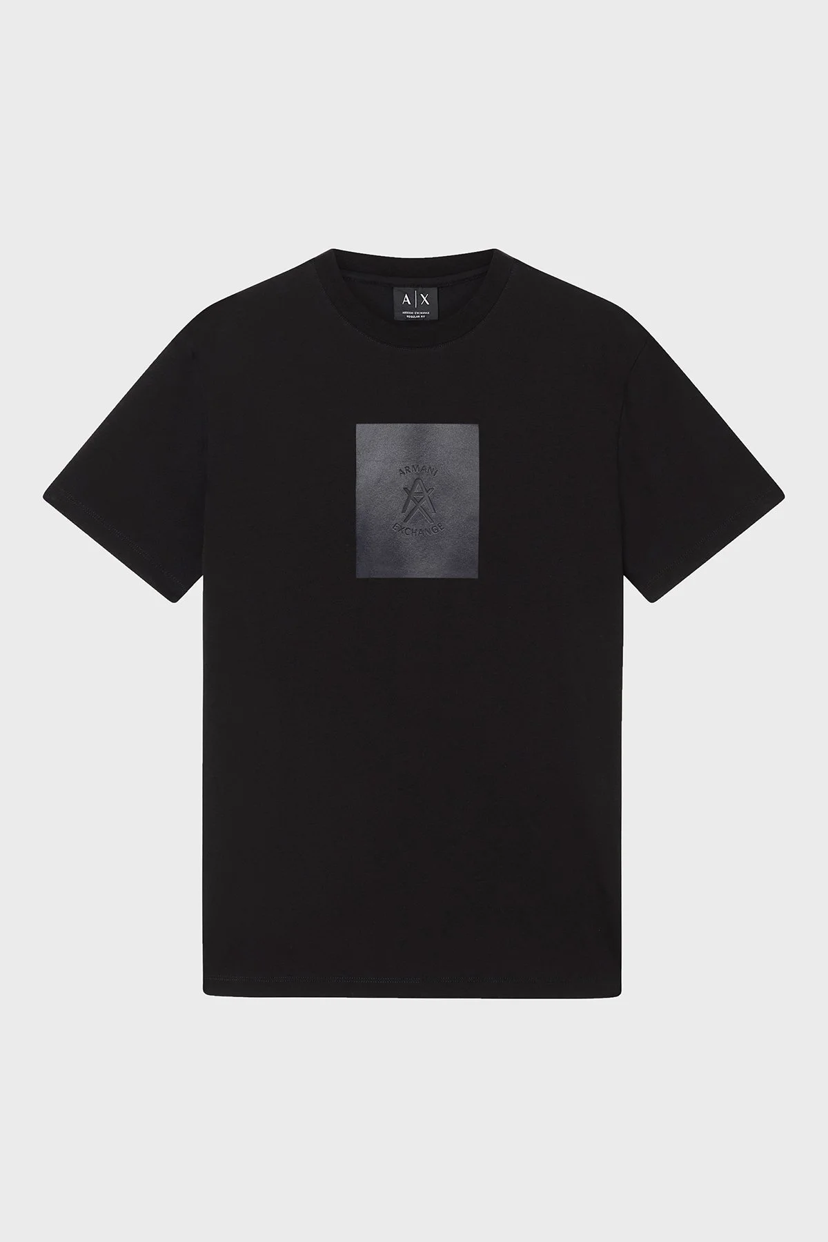 Armani Exchange Pamuklu Regular Fit Logolu Bisiklet Yaka Erkek T Shirt XM002213 AF10356 UC001 SİYAH - 5