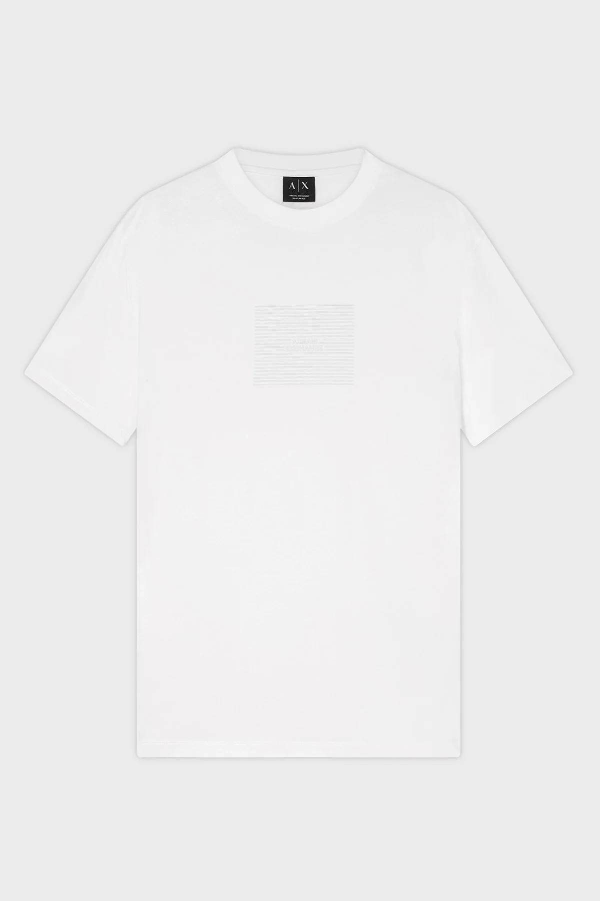 Armani Exchange Pamuklu Regular Fit Logolu Bisiklet Yaka Erkek T Shirt XM002456 AF10356 U0009 BEYAZ - 5