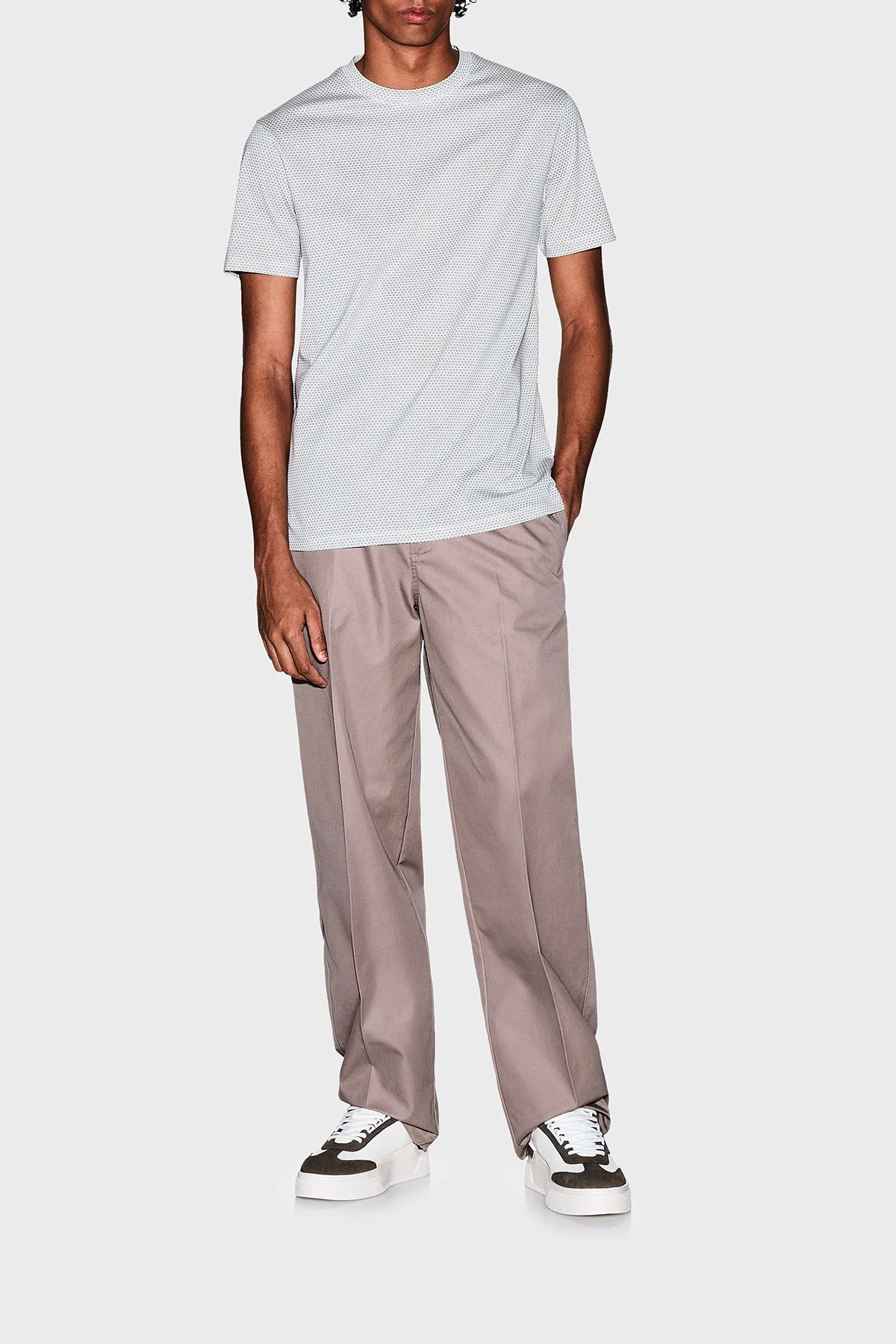 Armani Exchange Pamuklu Regular Fit Logolu Bisiklet Yaka Erkek T Shirt XM002511 AF10356 F1168 GRİ - 1