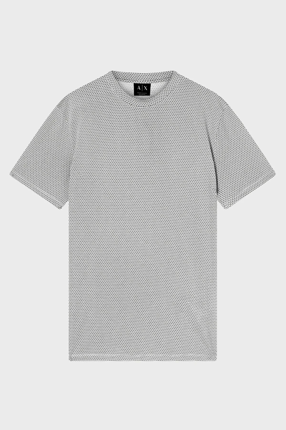 Armani Exchange Pamuklu Regular Fit Logolu Bisiklet Yaka Erkek T Shirt XM002511 AF10356 F1168 GRİ - 4