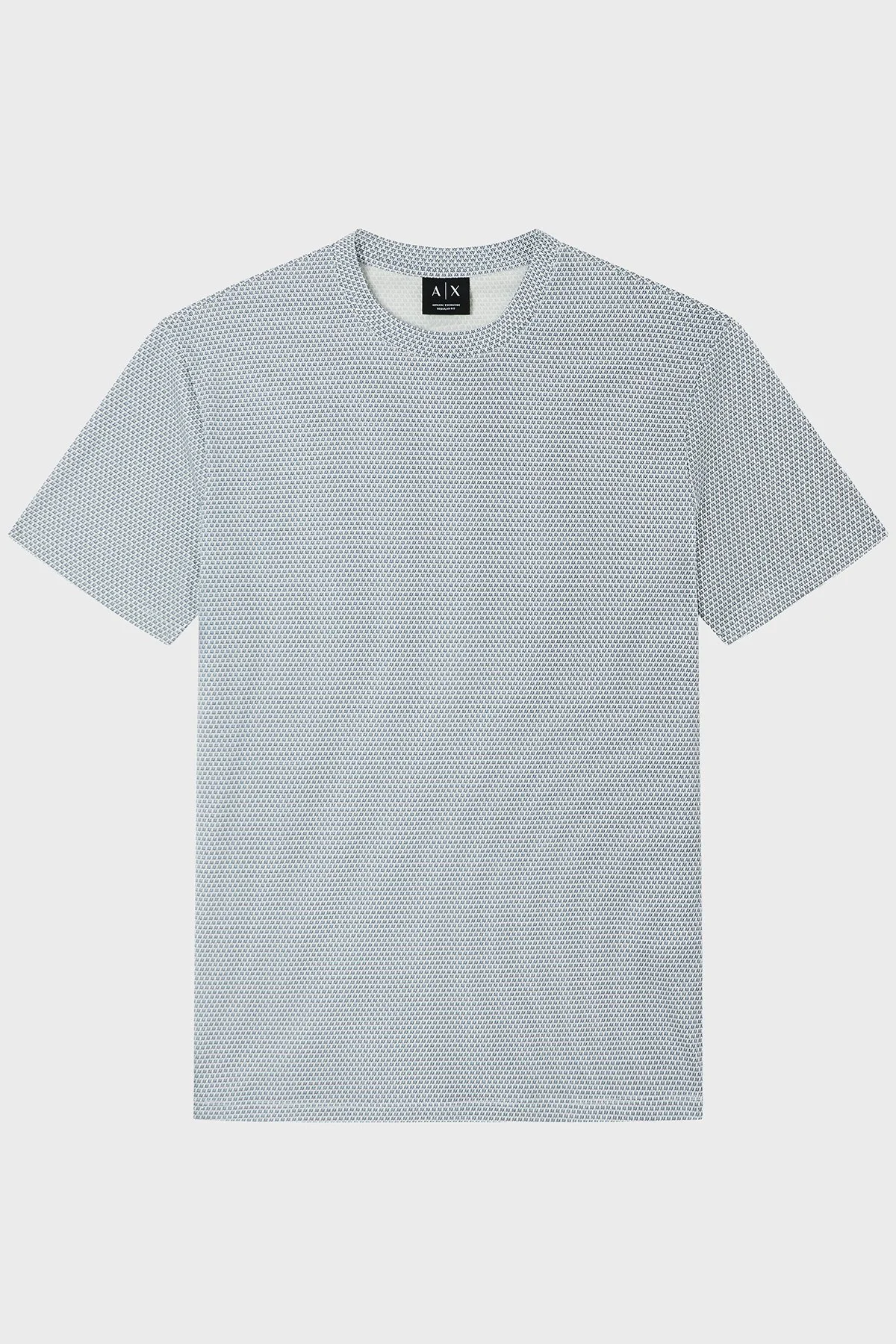 Armani Exchange Pamuklu Regular Fit Logolu Bisiklet Yaka Erkek T Shirt XM002511 AF10356 F1171 MAVİ - 2