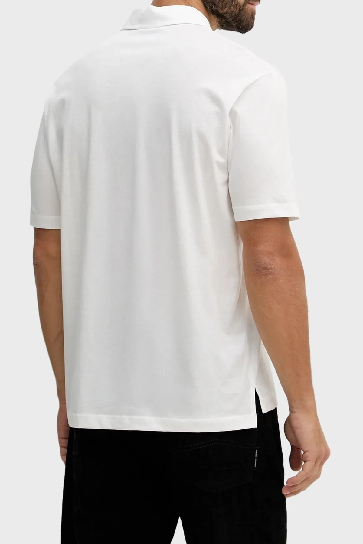 Armani Exchange Pamuklu Regular Fit Logolu Düğmeli Erkek Polo XM002209 AF10364 U0009 BEYAZ - 3