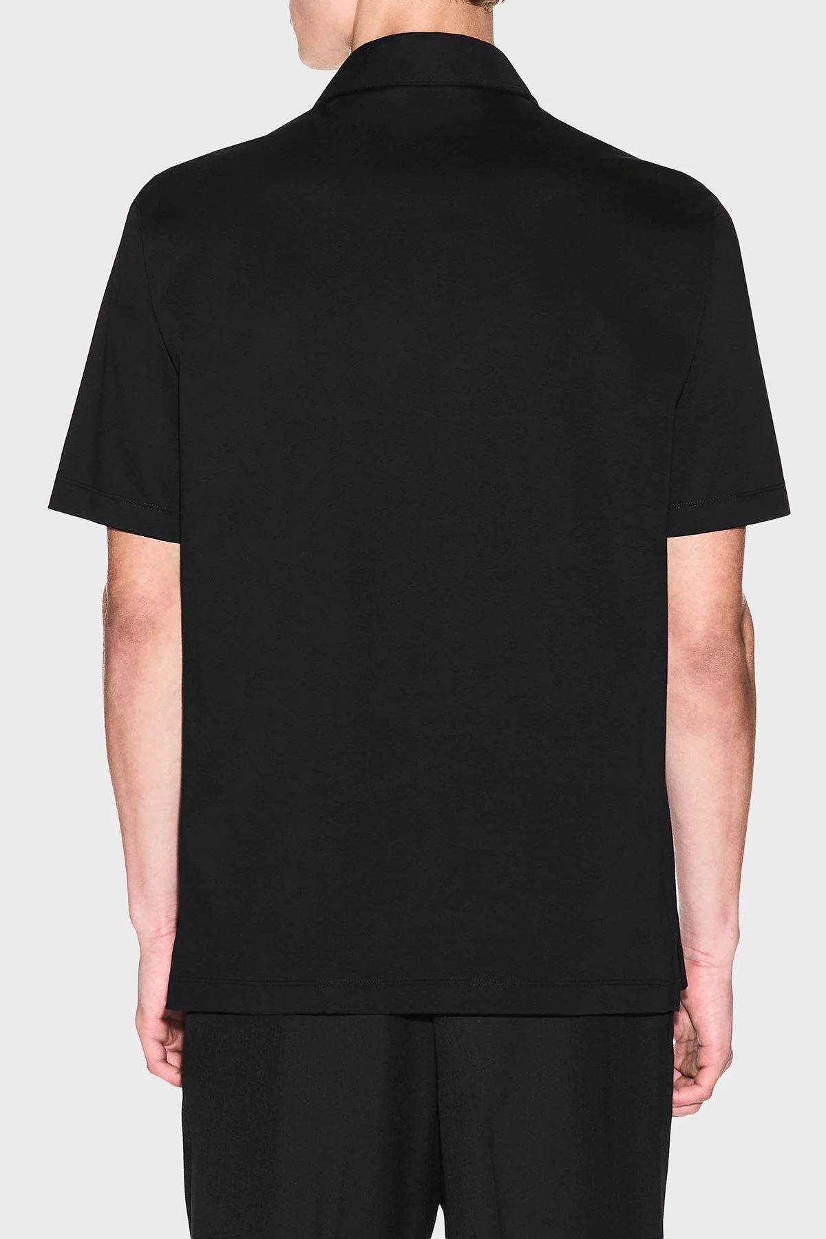 Armani Exchange Pamuklu Regular Fit Logolu Düğmeli Erkek Polo XM002209 AF10364 UC001 SİYAH - 3