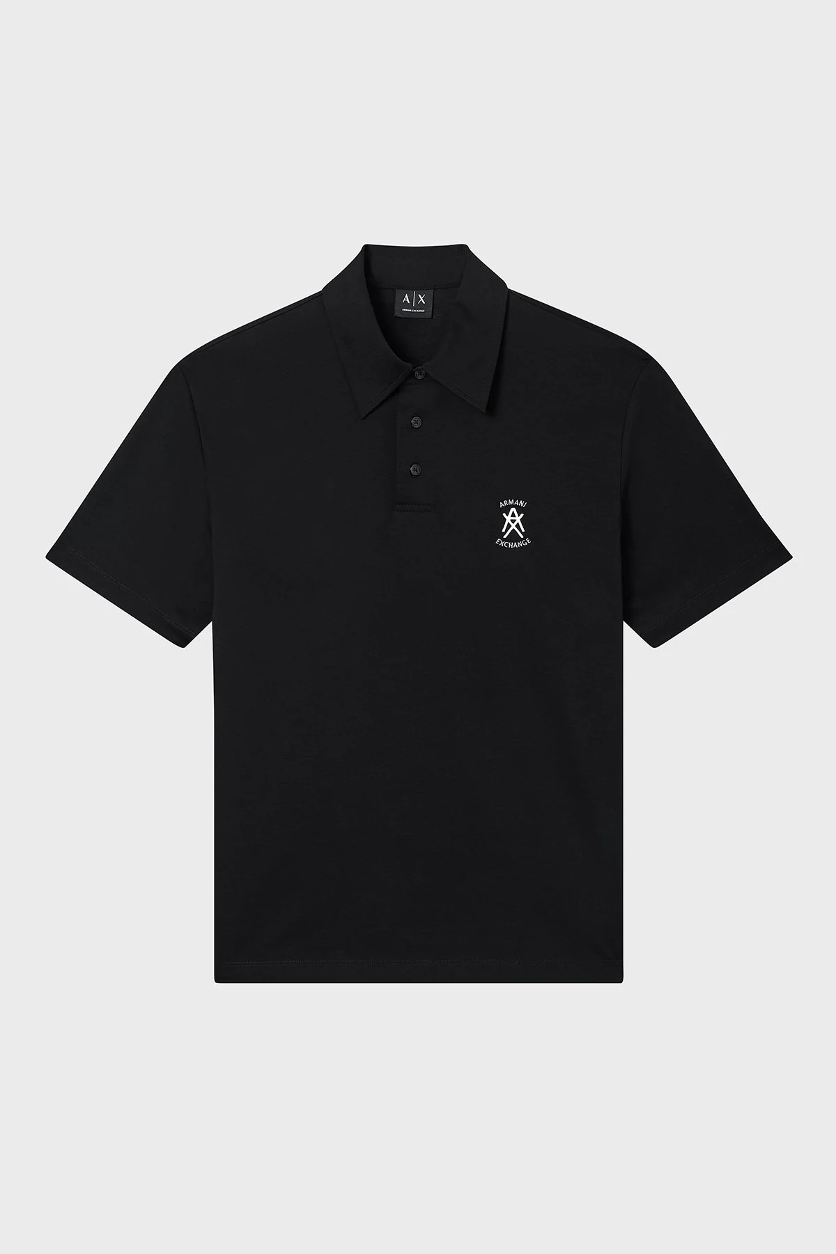 Armani Exchange Pamuklu Regular Fit Logolu Düğmeli Erkek Polo XM002209 AF10364 UC001 SİYAH - 5