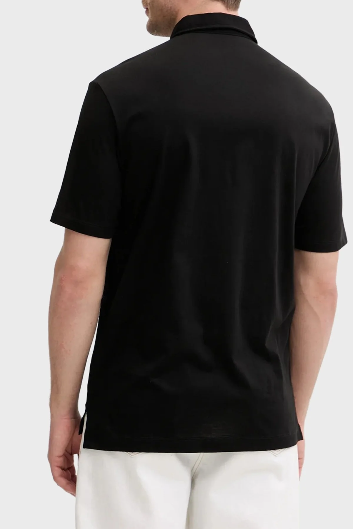 Armani Exchange Pamuklu Regular Fit Logolu Düğmeli Erkek Polo XM002232 AF10364 UC001 SİYAH - 3