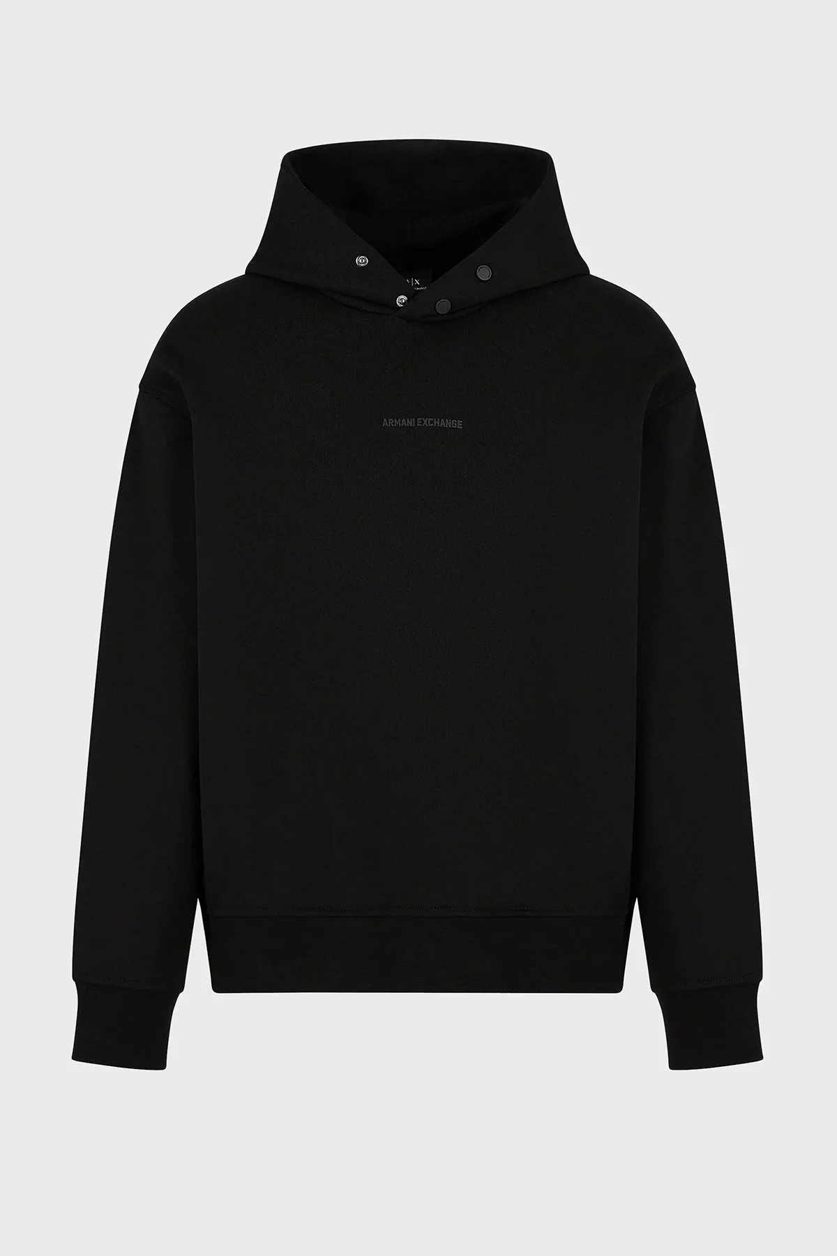 Armani Exchange Pamuklu Regular Fit Logolu Kapüşonlu Erkek Sweat 6DZMLJ ZJ4XZ 1200 SİYAH - 4