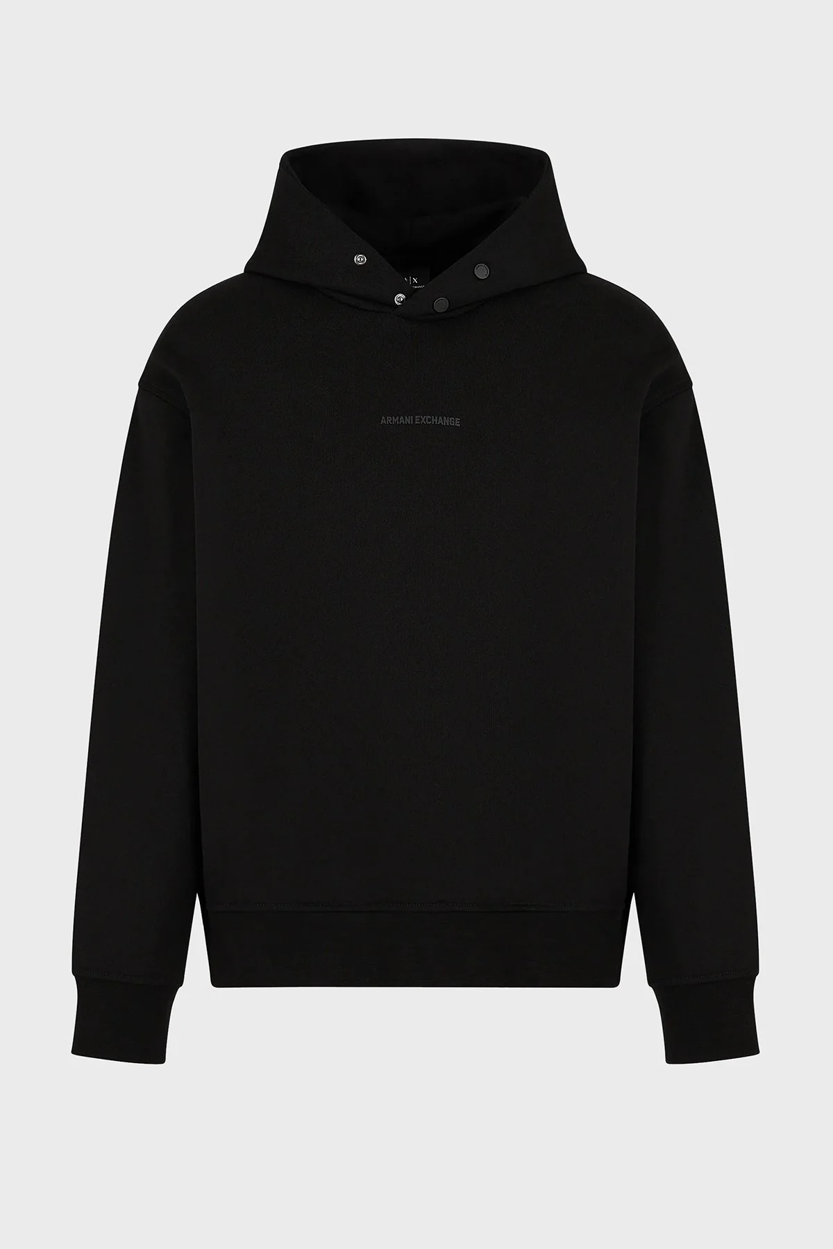 Armani Exchange Pamuklu Regular Fit Logolu Kapüşonlu Erkek Sweat 6DZMLJ ZJ4XZ 1200 SİYAH - 4