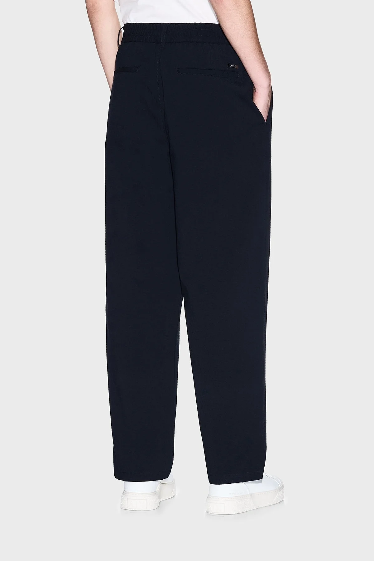 Armani Exchange Pamuklu Regular Fit Normal Bel Düz Paça Chino Erkek Pantolon XM001235 AF14861 UB101 LACİVERT - 7