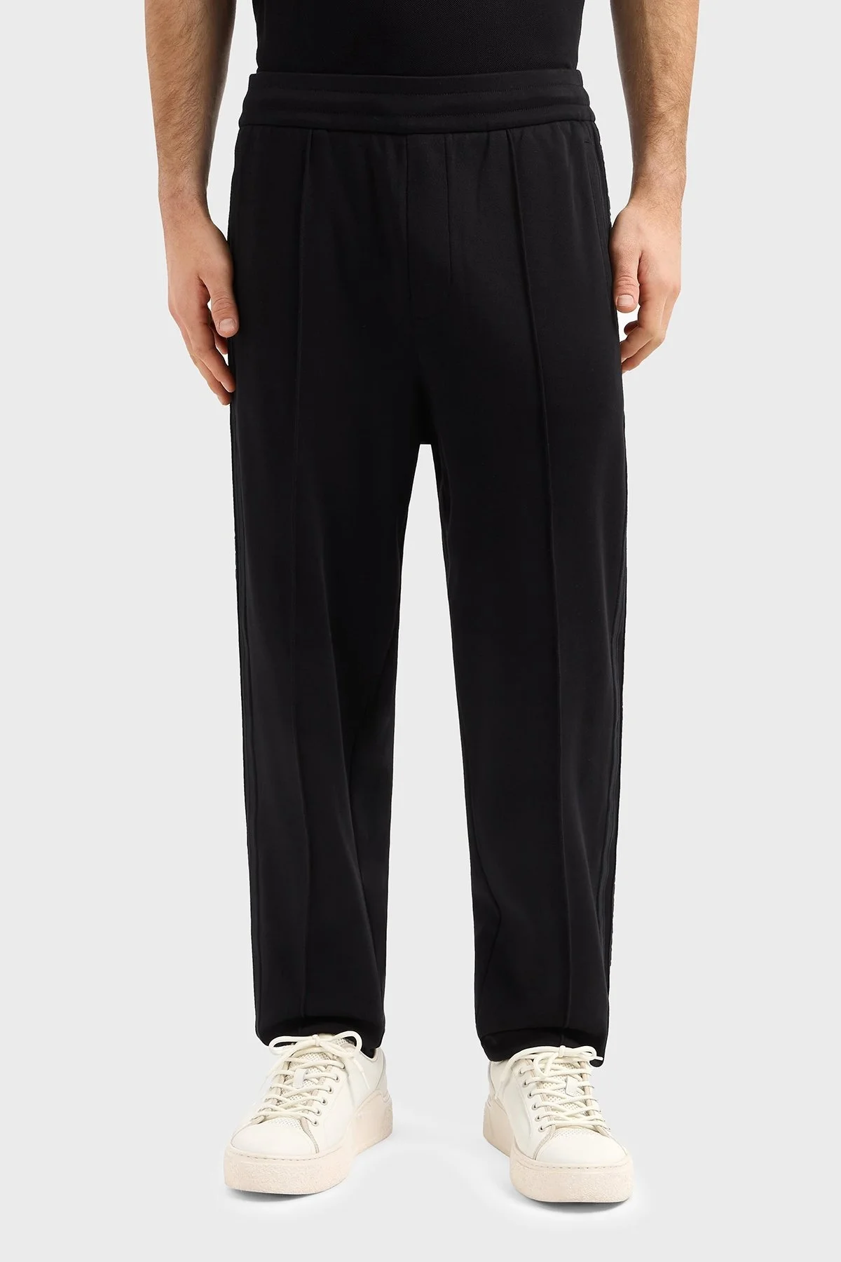 Armani Exchange Pamuklu Regular Fit Normal Bel Düz Paça Çimalı Jogger Erkek Pantolon XM000308 AF10365 UC001 SİYAH - 6