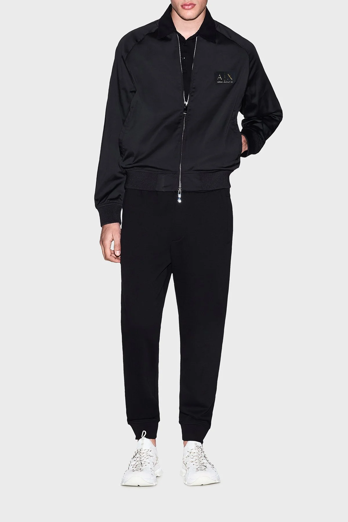 Armani Exchange Pamuklu Regular Fit Normal Bel Erkek Pantolon XM002227 AF10830 UC001 SİYAH - 2