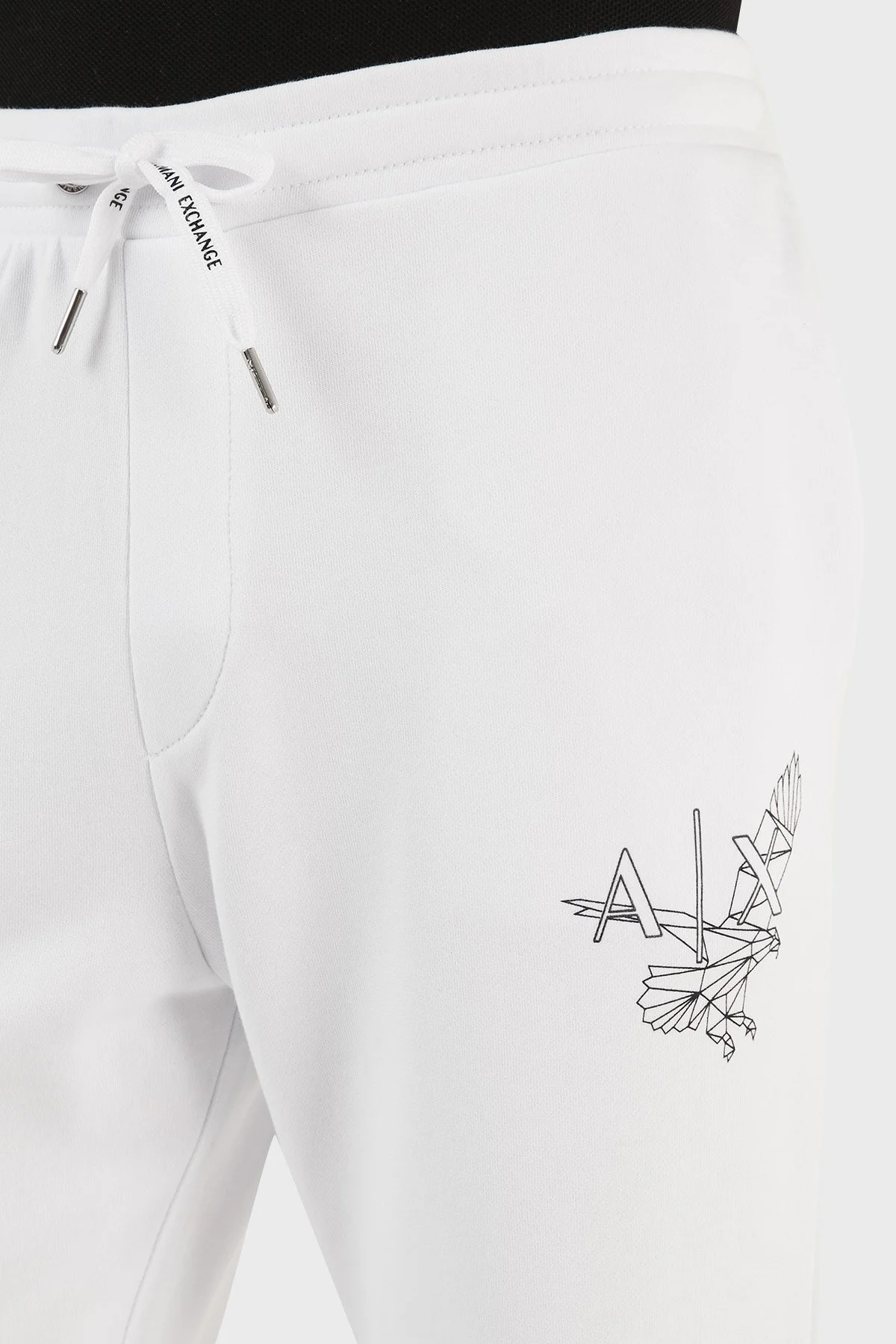 Armani Exchange Pamuklu Regular Fit Polarlı Jogger Spor Erkek Pantolon 3RZPAQ ZJTDZ 1100 BEYAZ - 5