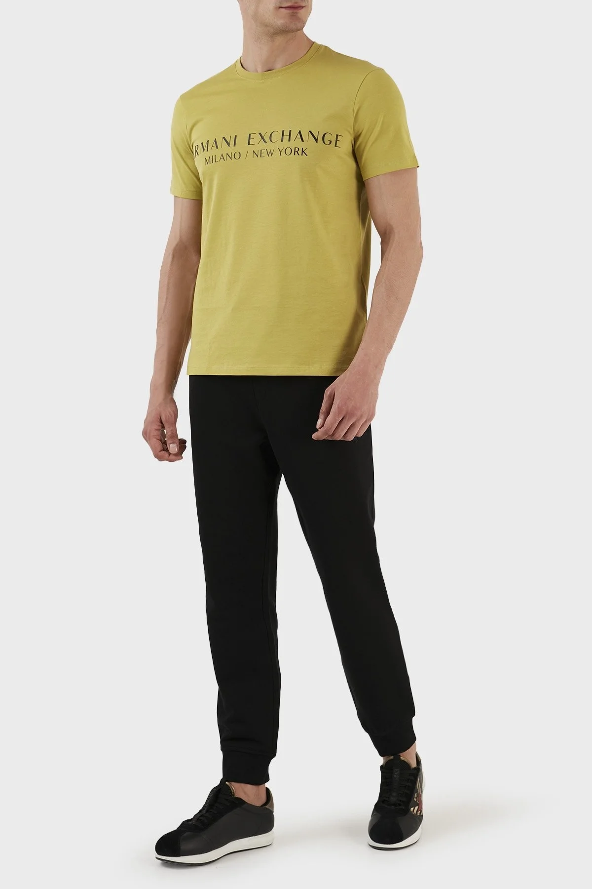 Armani Exchange Pamuklu Regular Fit Polarlı Jogger Spor Erkek Pantolon 3RZPAQ ZJTDZ 1200 SİYAH - 1