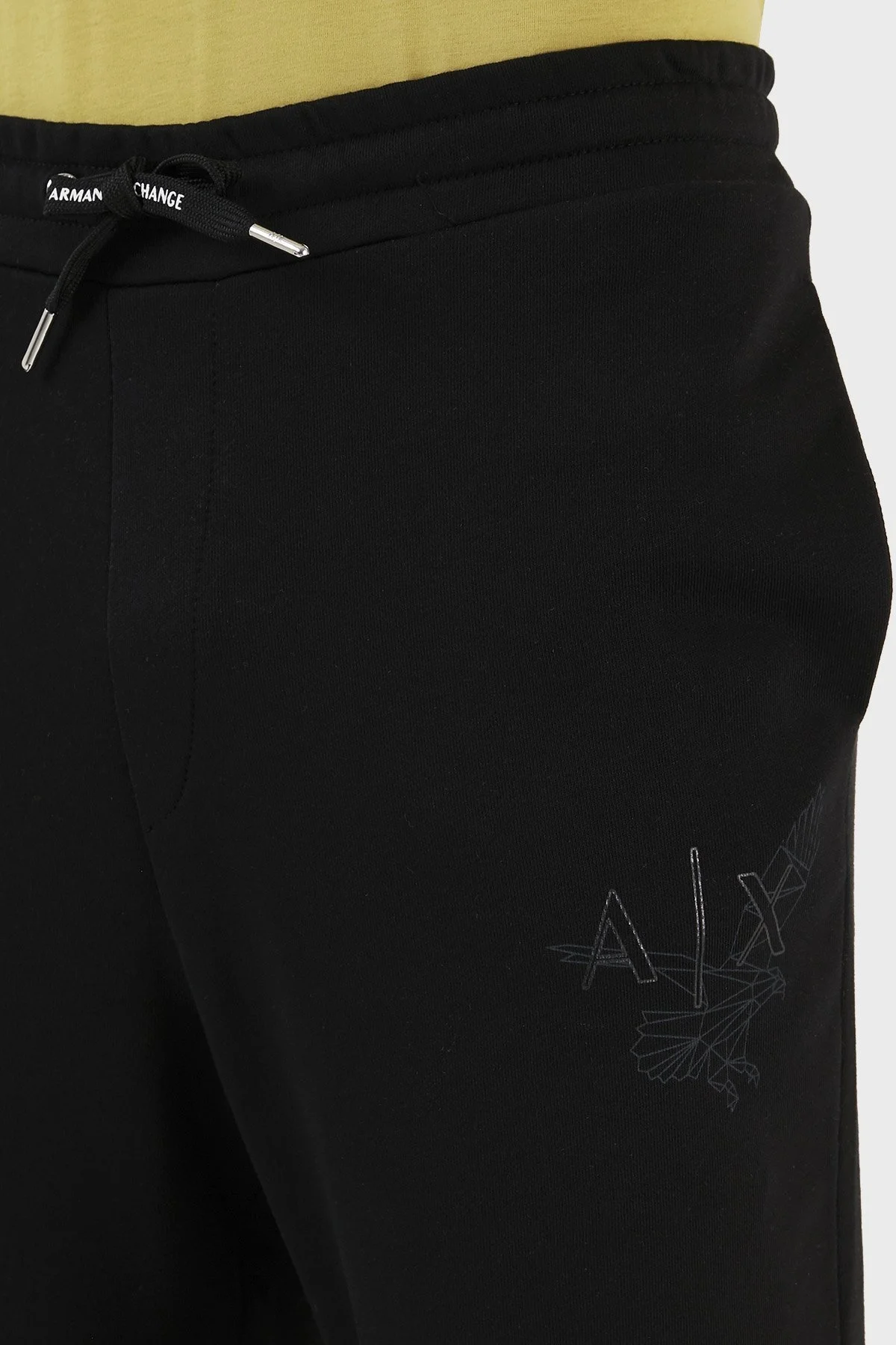 Armani Exchange Pamuklu Regular Fit Polarlı Jogger Spor Erkek Pantolon 3RZPAQ ZJTDZ 1200 SİYAH - 5