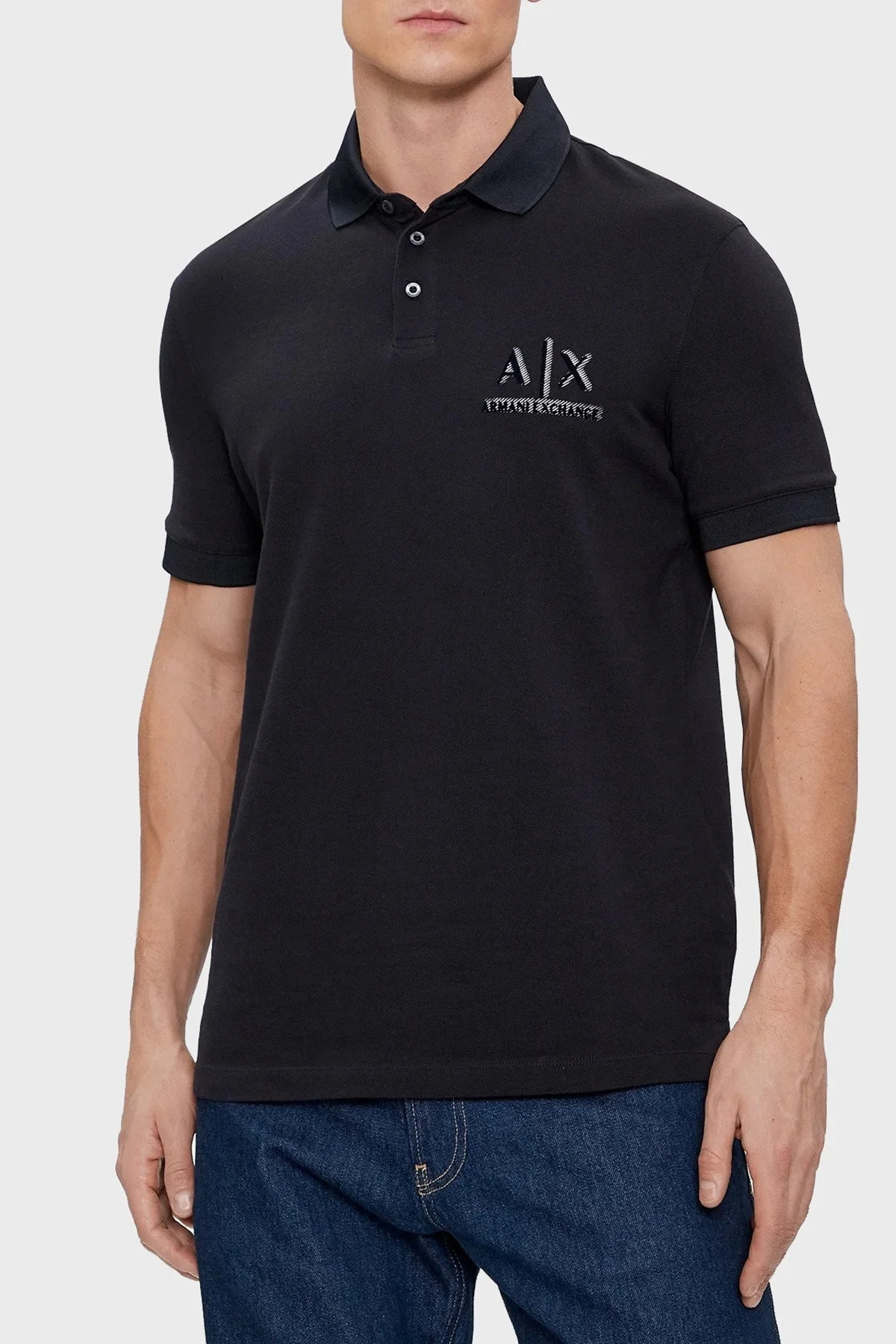 Armani Exchange Pamuklu Regular Fit Polo Yaka T Shir Erkek Polo Yaka T Shirt 3DZFSB ZJM5Z 1583 LACİVERT - 6
