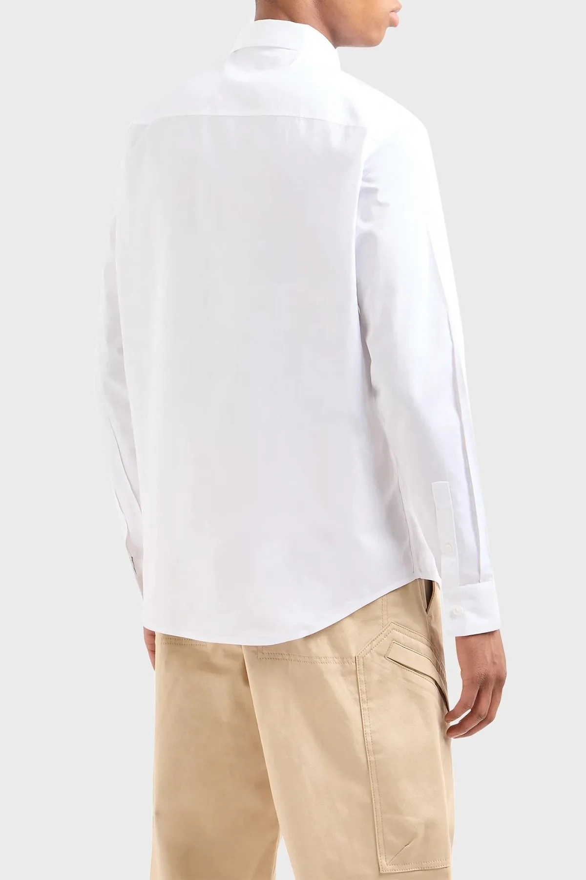Armani Exchange Pamuklu Regular Fit Poplin Erkek Gömlek 3DZC36 ZNAUZ 1100 BEYAZ - 2