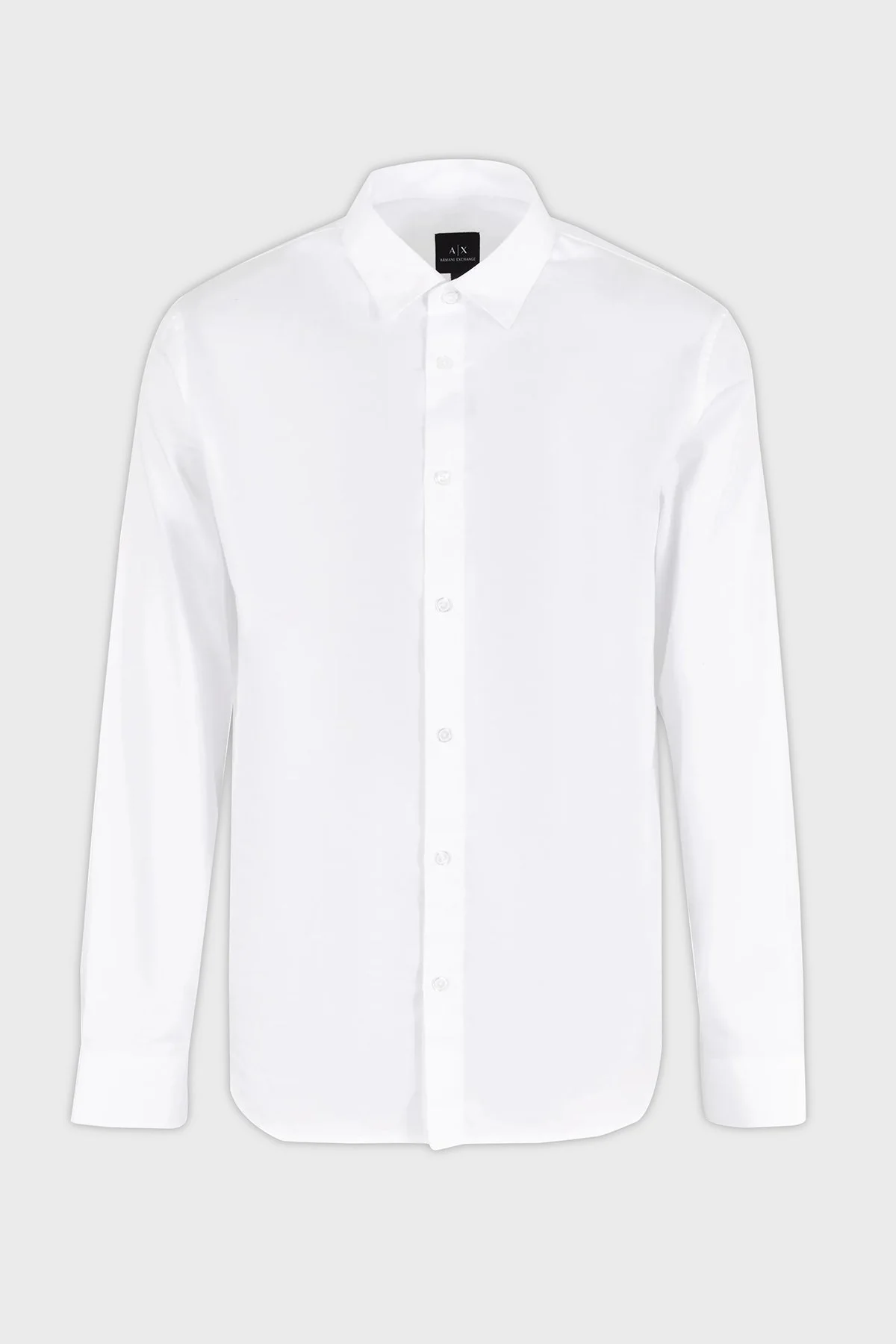 Armani Exchange Pamuklu Regular Fit Poplin Erkek Gömlek 3DZC36 ZNAUZ 1100 BEYAZ - 4