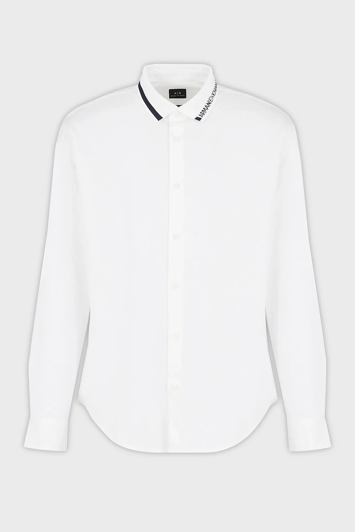Armani Exchange Pamuklu Regular Fit Poplin Erkek Gömlek 3DZCL6 ZN10Z 1116 BEYAZ - 5