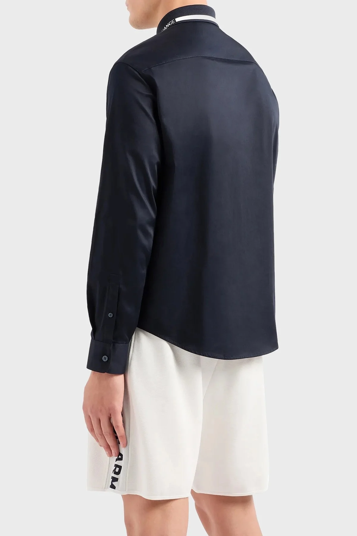 Armani Exchange Pamuklu Regular Fit Poplin Erkek Gömlek 3DZCL6 ZN10Z 1583 LACİVERT - 7