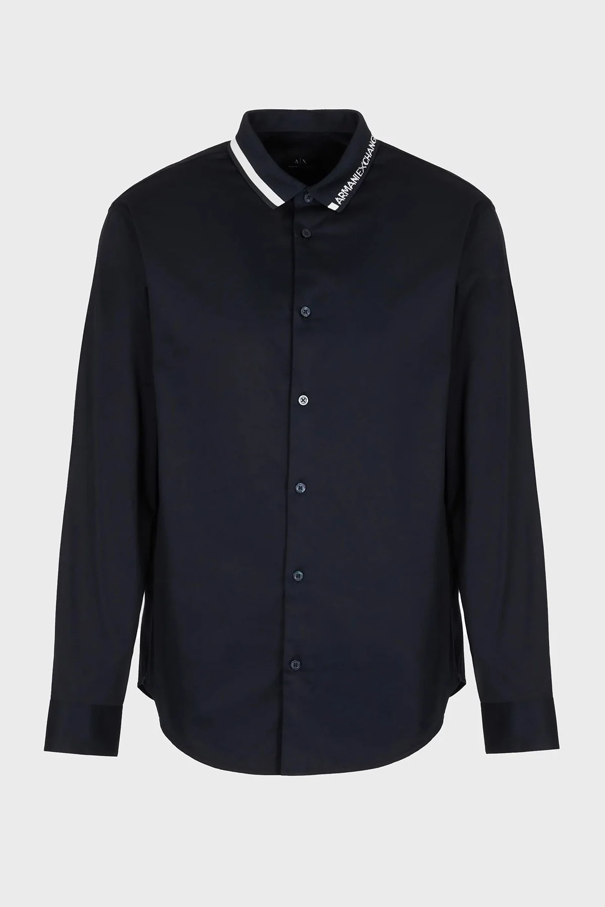 Armani Exchange Pamuklu Regular Fit Poplin Erkek Gömlek 3DZCL6 ZN10Z 1583 LACİVERT - 8