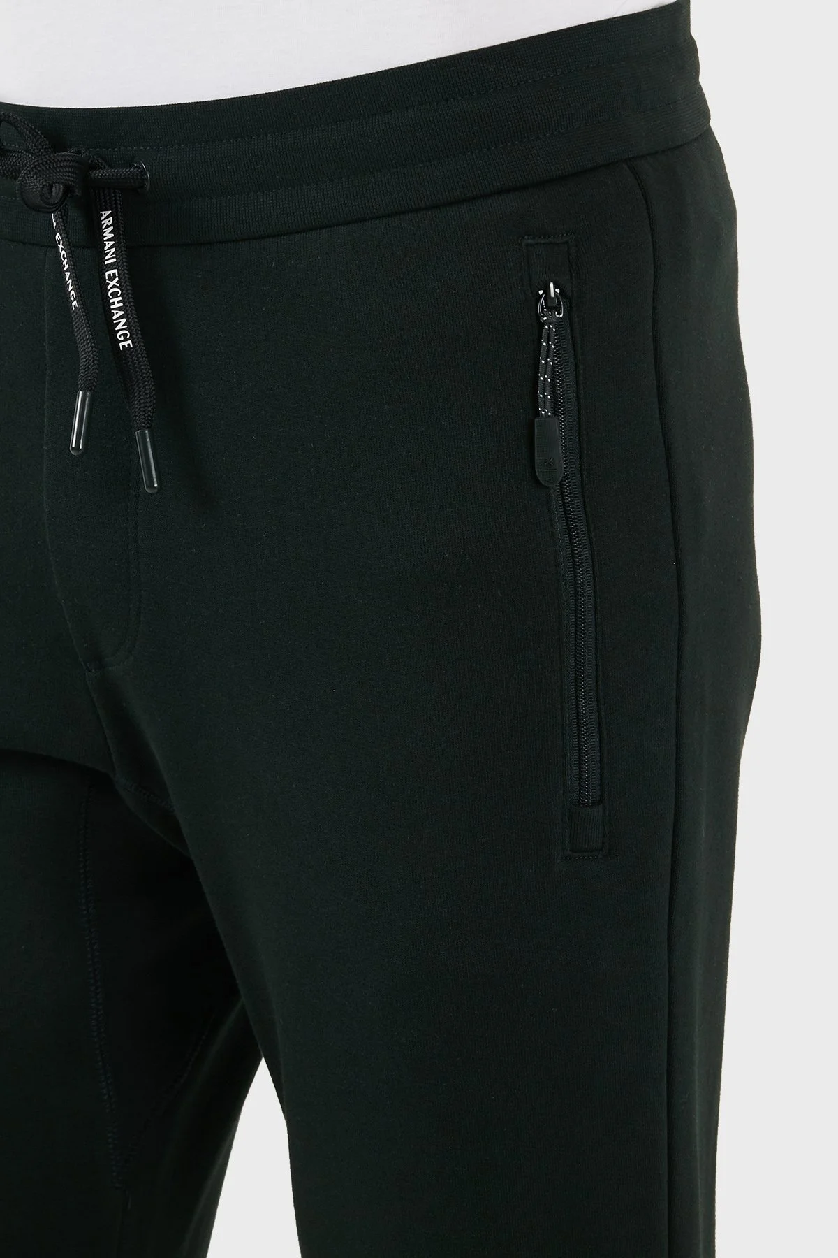 Armani Exchange Pamuklu Regular Fit Ribanalı Paça Jogger Spor Erkek Pantolon 8NZP73 ZJKRZ UB001 SİYAH - 11