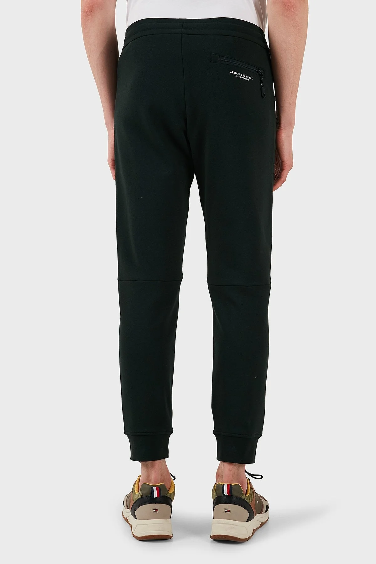 Armani Exchange Pamuklu Regular Fit Ribanalı Paça Jogger Spor Erkek Pantolon 8NZP73 ZJKRZ UB001 SİYAH - 12