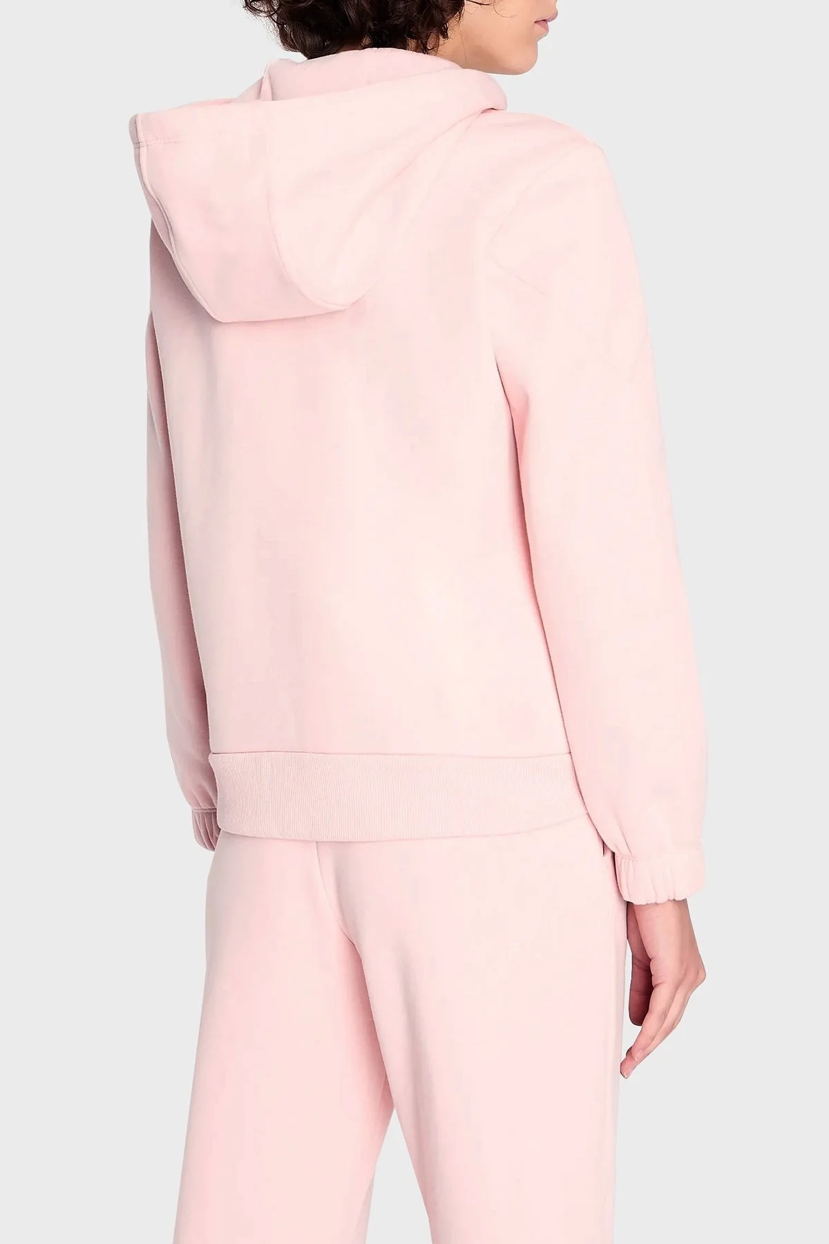 Armani Exchange Pamuklu Regular Fit Şardonlu Kapüşonlu Bayan Sweat 6RYM54 YJEFZ 7415 PEMBE - 2