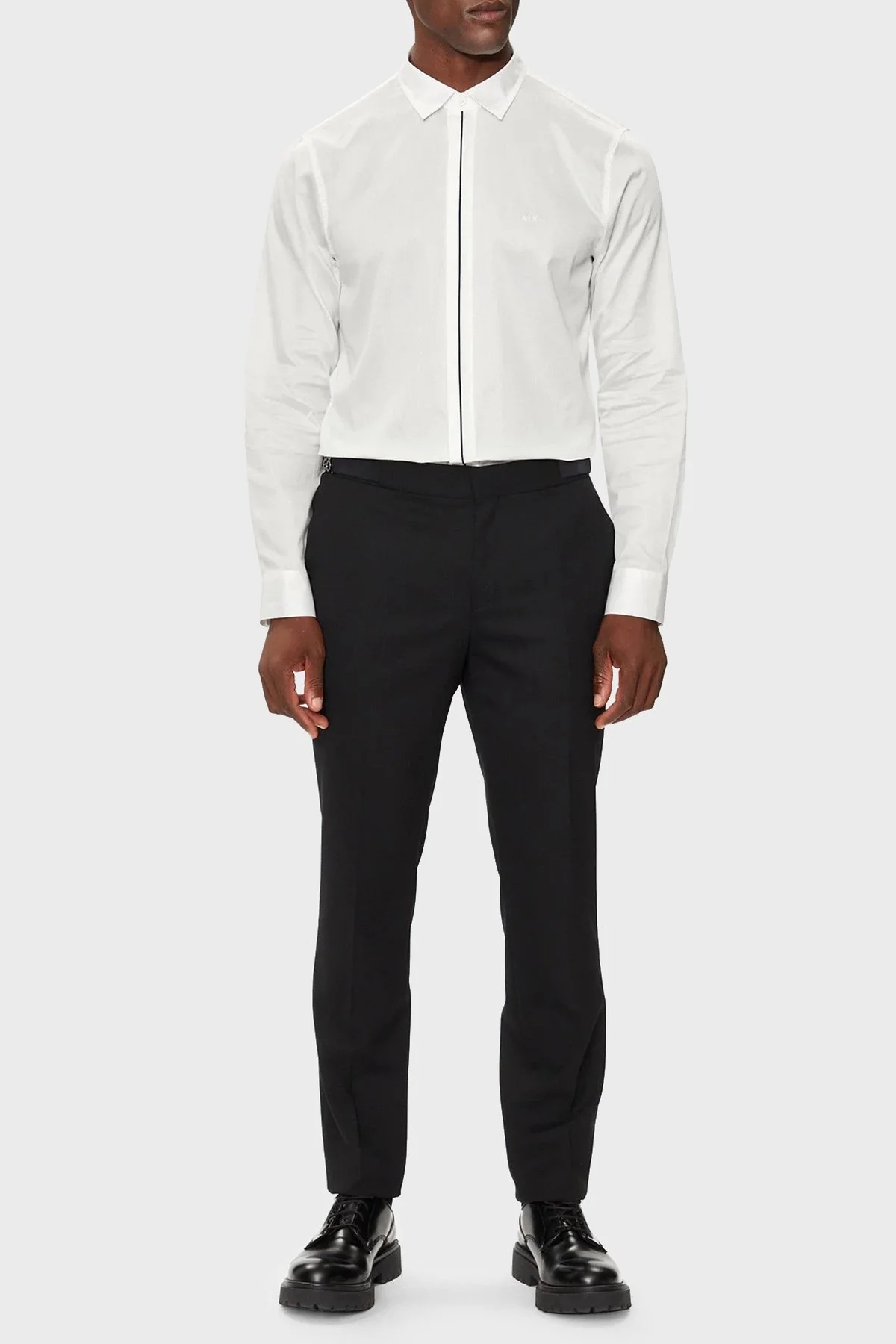 Armani Exchange Pamuklu Regular Fit Saten Erkek Gömlek 6DZC27 ZNZRZ 1116 BEYAZ - 3