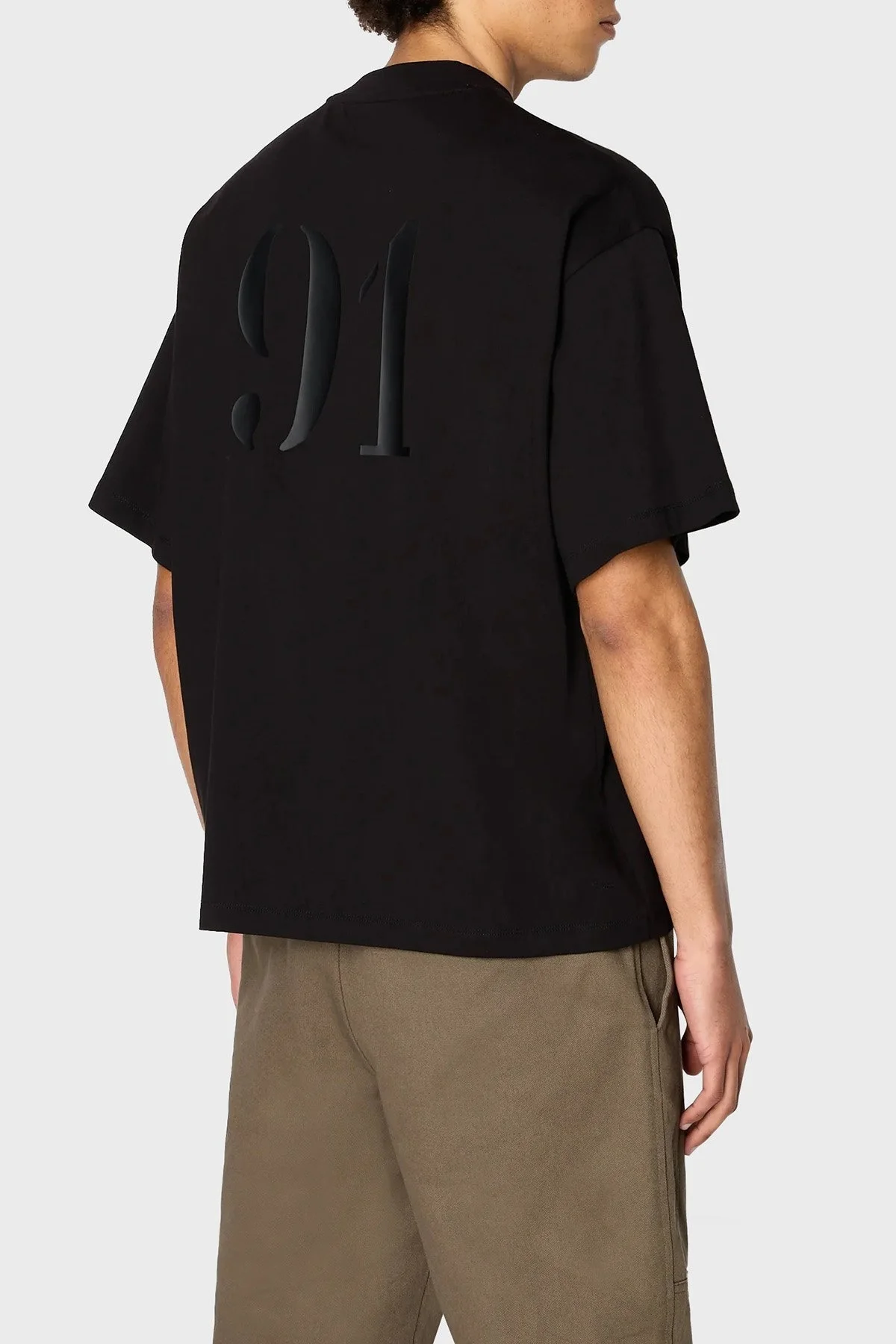 Armani Exchange Pamuklu Regular Fit Sıfır Yaka Erkek T Shirt 6RZTLH ZJ9JZ 1200 SİYAH - 2