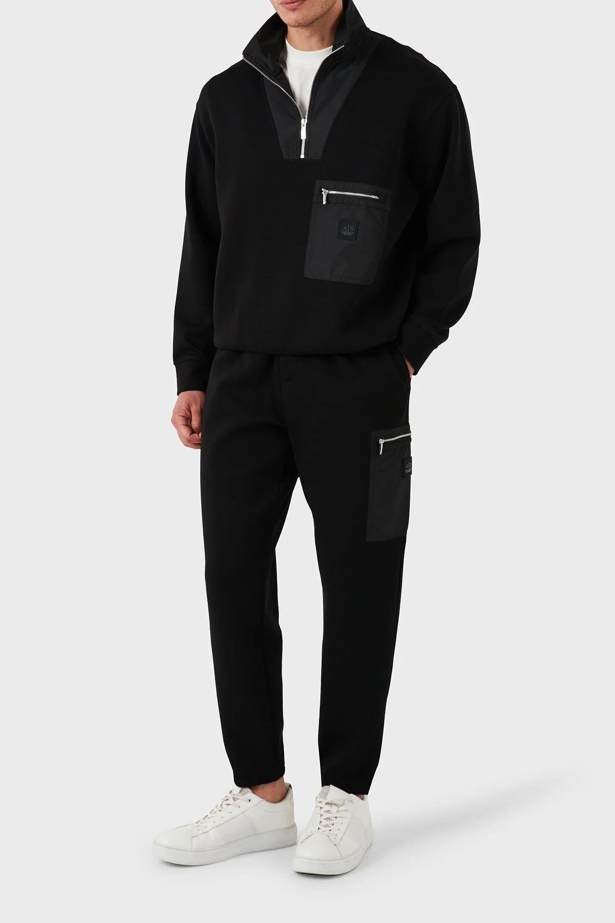 Armani Exchange Pamuklu Regular Fit Spor Erkek Pantolon XM000084 AF10818 UC001 SİYAH - 2