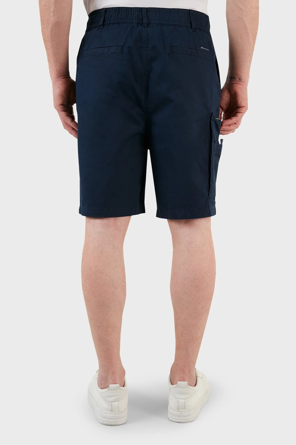 Armani Exchange Pamuklu Regular Fit Streç Kargo Erkek Bermuda 3LZS16 ZNCBZ 15BA LACİVERT - 3