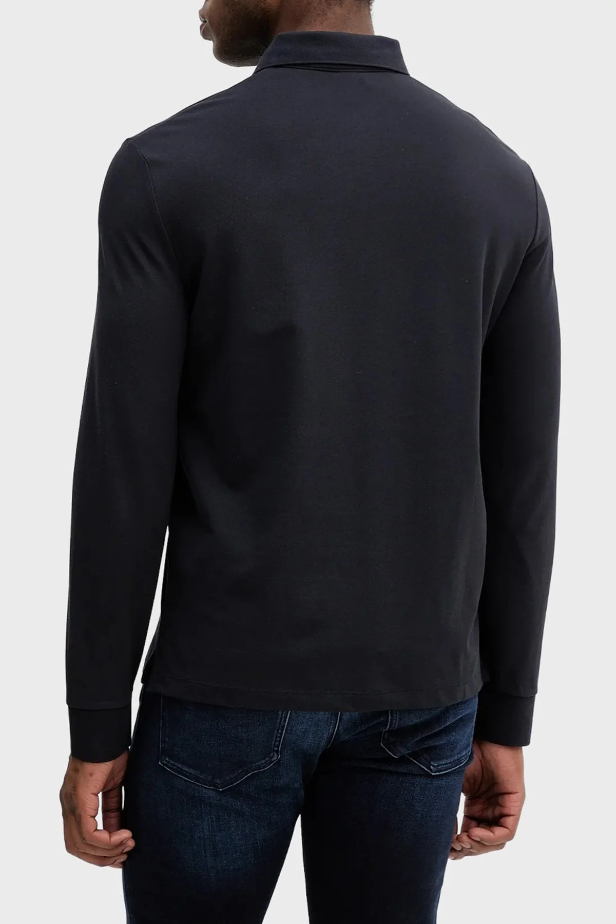 Armani Exchange Pamuklu Regular Fit Uzun Kollu Polo Yaka Erkek T Shirt XM001288 AF17321 UB101 LACİVERT - 3