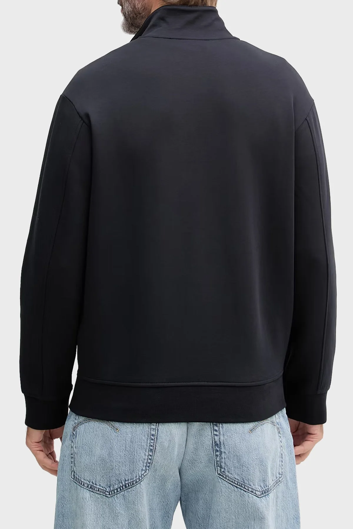 Armani Exchange Pamuklu Regular Fit Yarım Fermuarlı Dik Yaka Erkek Sweat XM001295 AF10818 UB101 Lacivert - 3