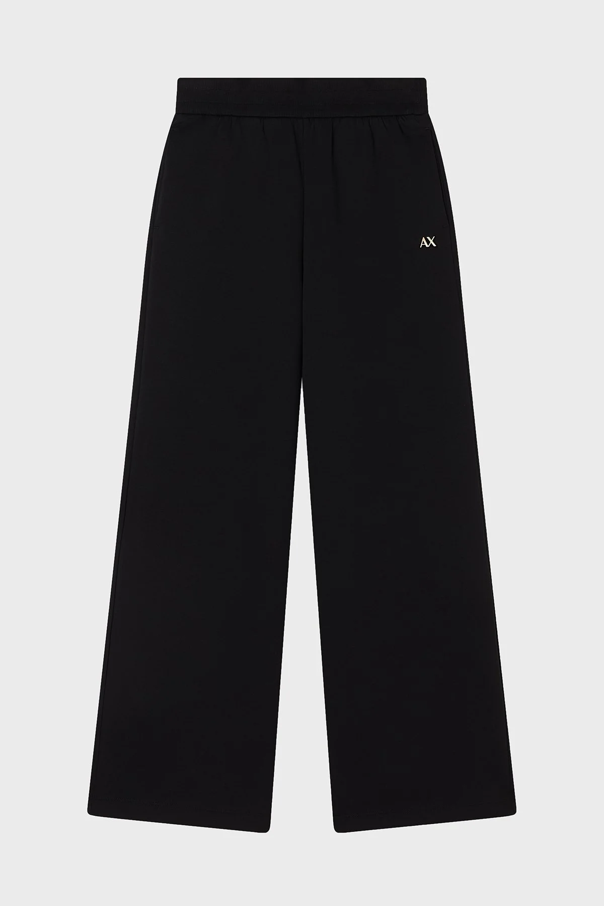 Armani Exchange Pamuklu Regular Fit Yüksek Bel Geniş Paça Bayan Pantolon XW001830 AF10818 UC001 SİYAH - 5