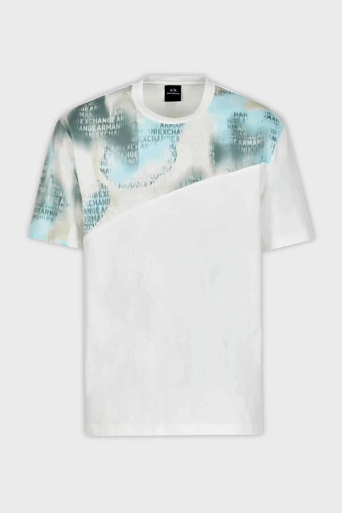 Armani Exchange Pamuklu Relaxed Fit Bisiklet Yaka Erkek T Shirt 3DZMLN ZJ9JZ 51AR BEYAZ - 4