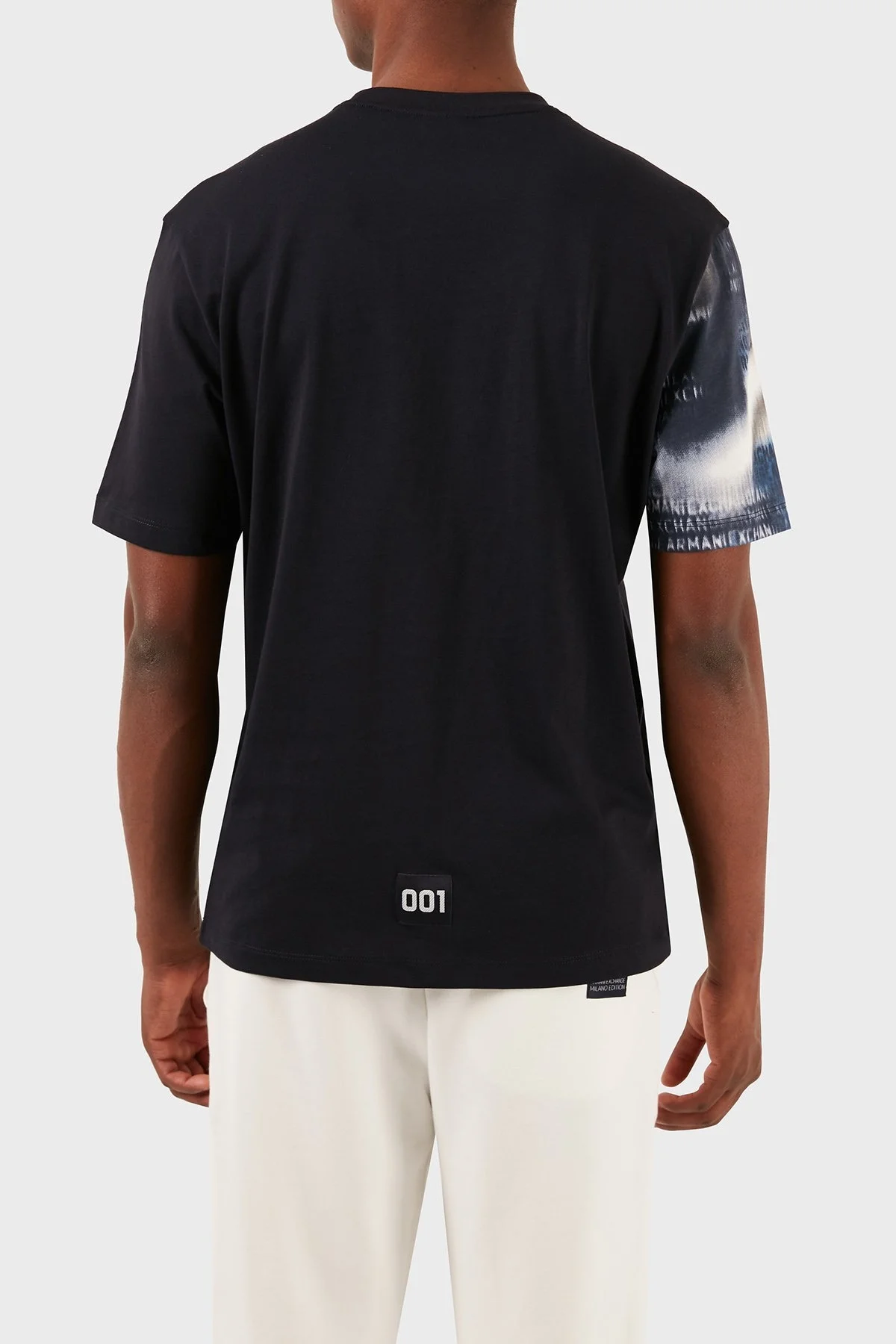 Armani Exchange Pamuklu Relaxed Fit Bisiklet Yaka Erkek T Shirt 3DZMLN ZJ9JZ 55JL LACİVERT - 2