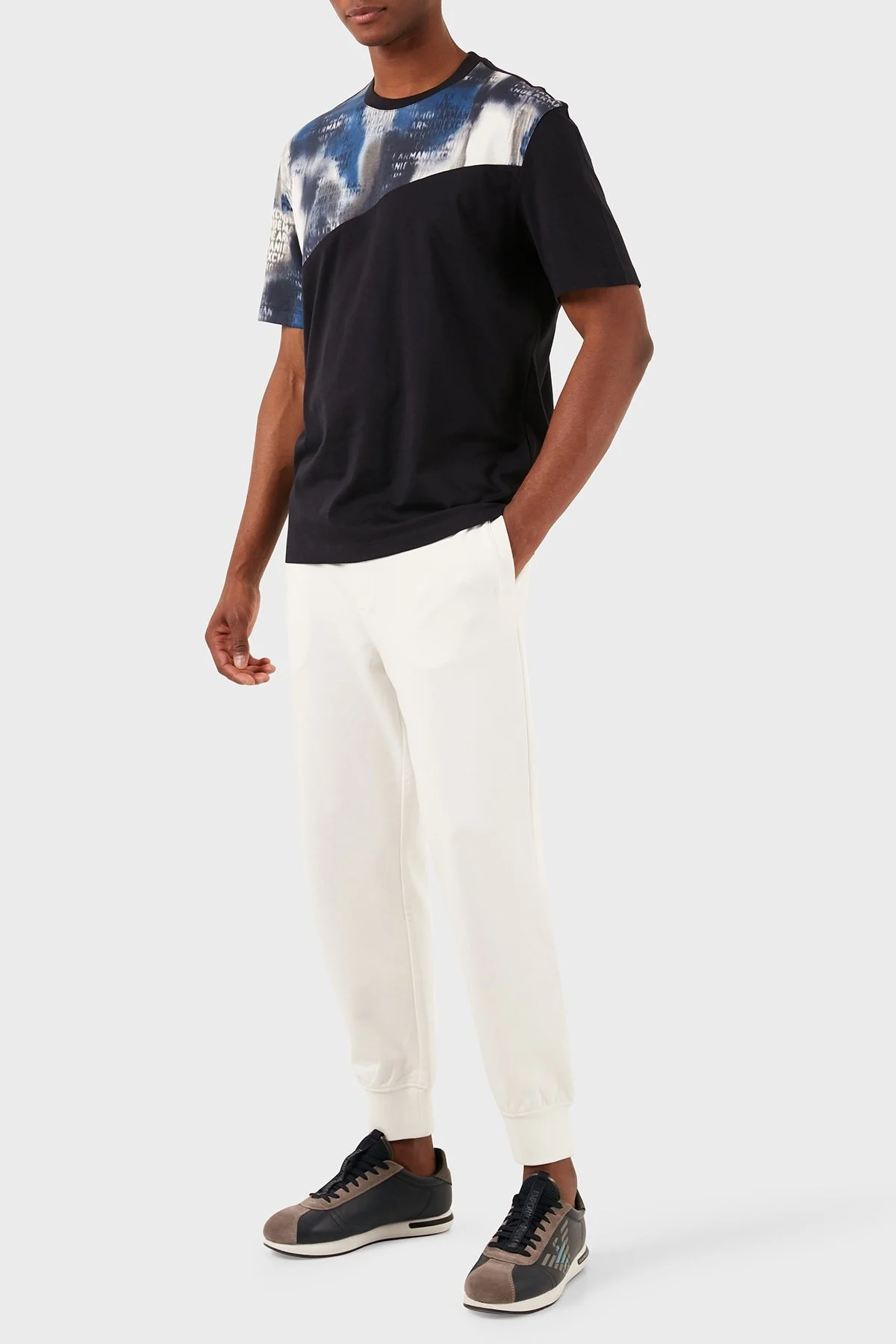 Armani Exchange Pamuklu Relaxed Fit Bisiklet Yaka Erkek T Shirt 3DZMLN ZJ9JZ 55JL LACİVERT - 10